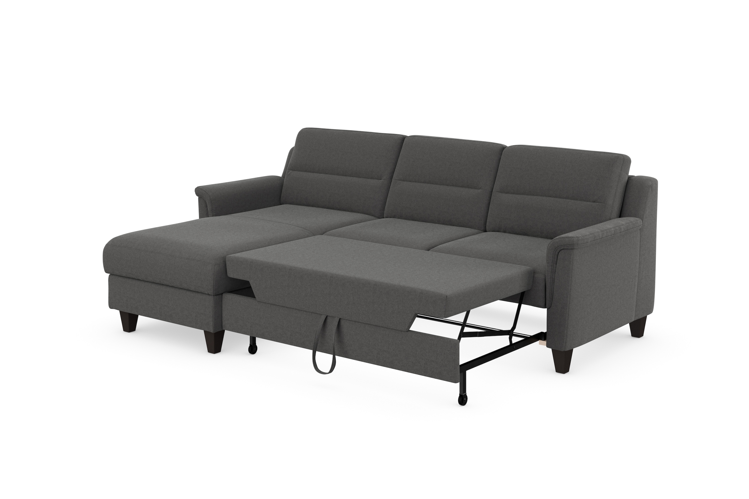 sit&more Ecksofa »Farö L-Form«, inklusive Federkern, wahlweise mit Bettfunktion und Bettkasten