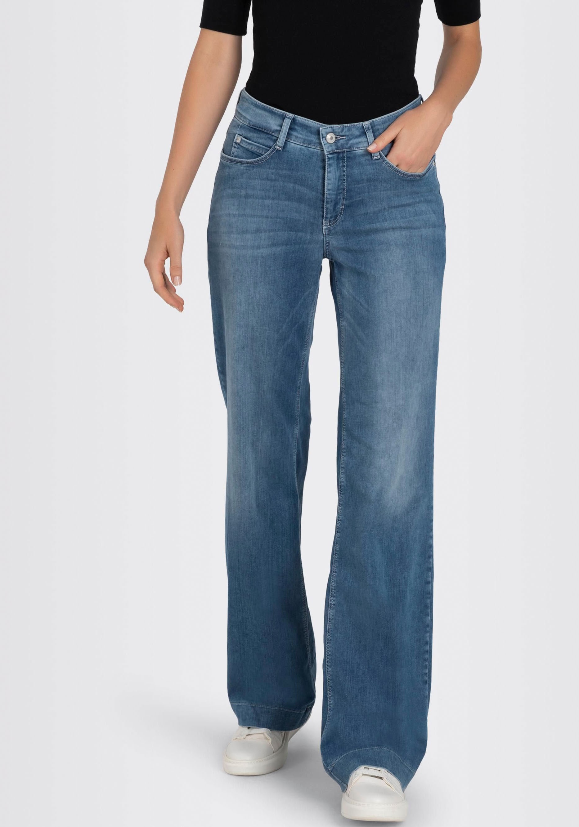 MAC Weite Jeans »DREAM WIDE«, mit weitem Bein - Stretch