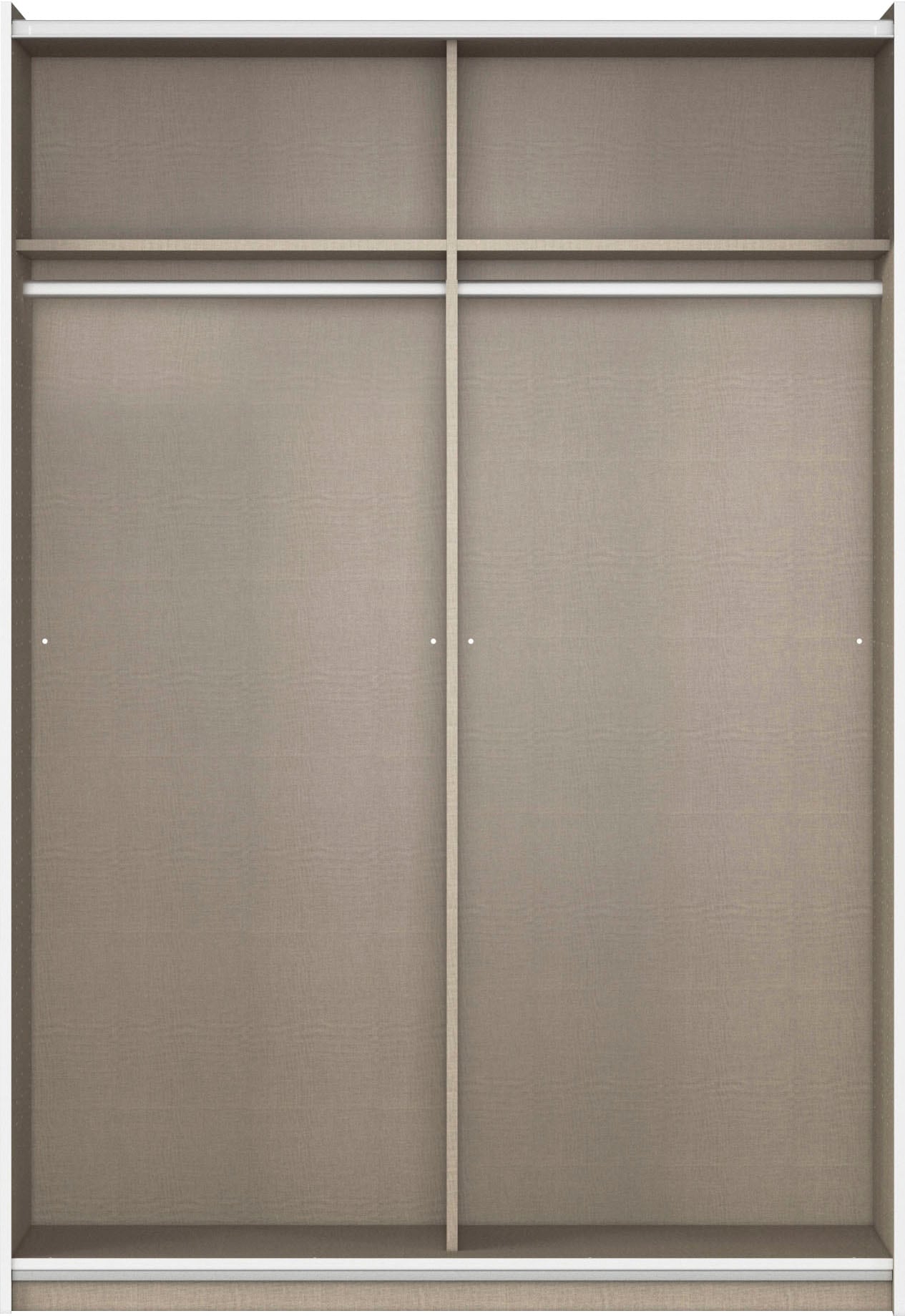 rauch Schwebetürenschrank »Kleiderschrank Drehtürenschrank Schrank Garderobe KRONACH TOPSELLER«, mit Spiegel und viel Stauraum, Metallgriffleisten, MADE IN GERMANY
