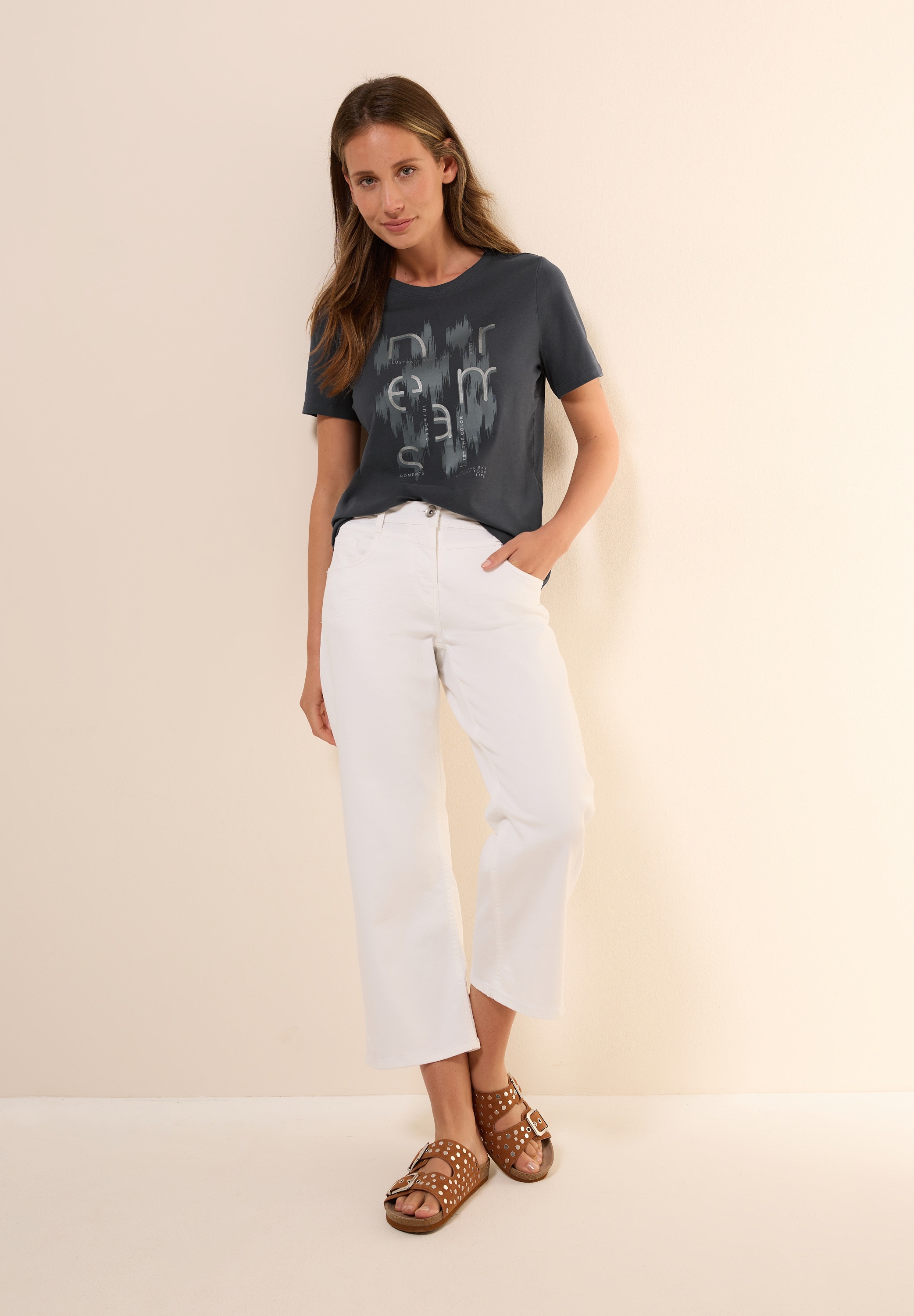Cecil T-Shirt, mit Folienprint