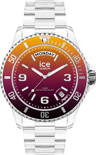 ice-watch Quarzuhr »ICE clear sunset - Fire - Medium - DAYDATE, 021437«