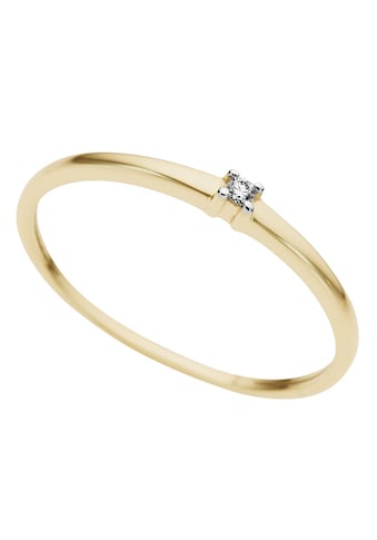 Solitärring »Schmuck Geschenk Gold 333 Damenring Verlobungsring Goldring Solitär«