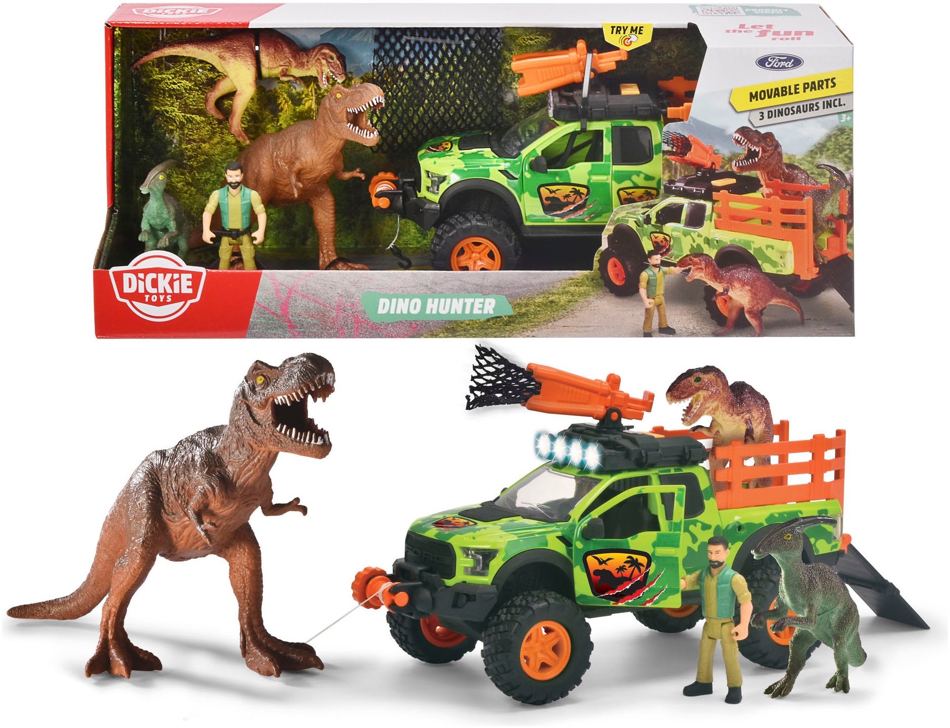 Spielfigur »Spielset - Dino Hunter«, mit Licht und Sound