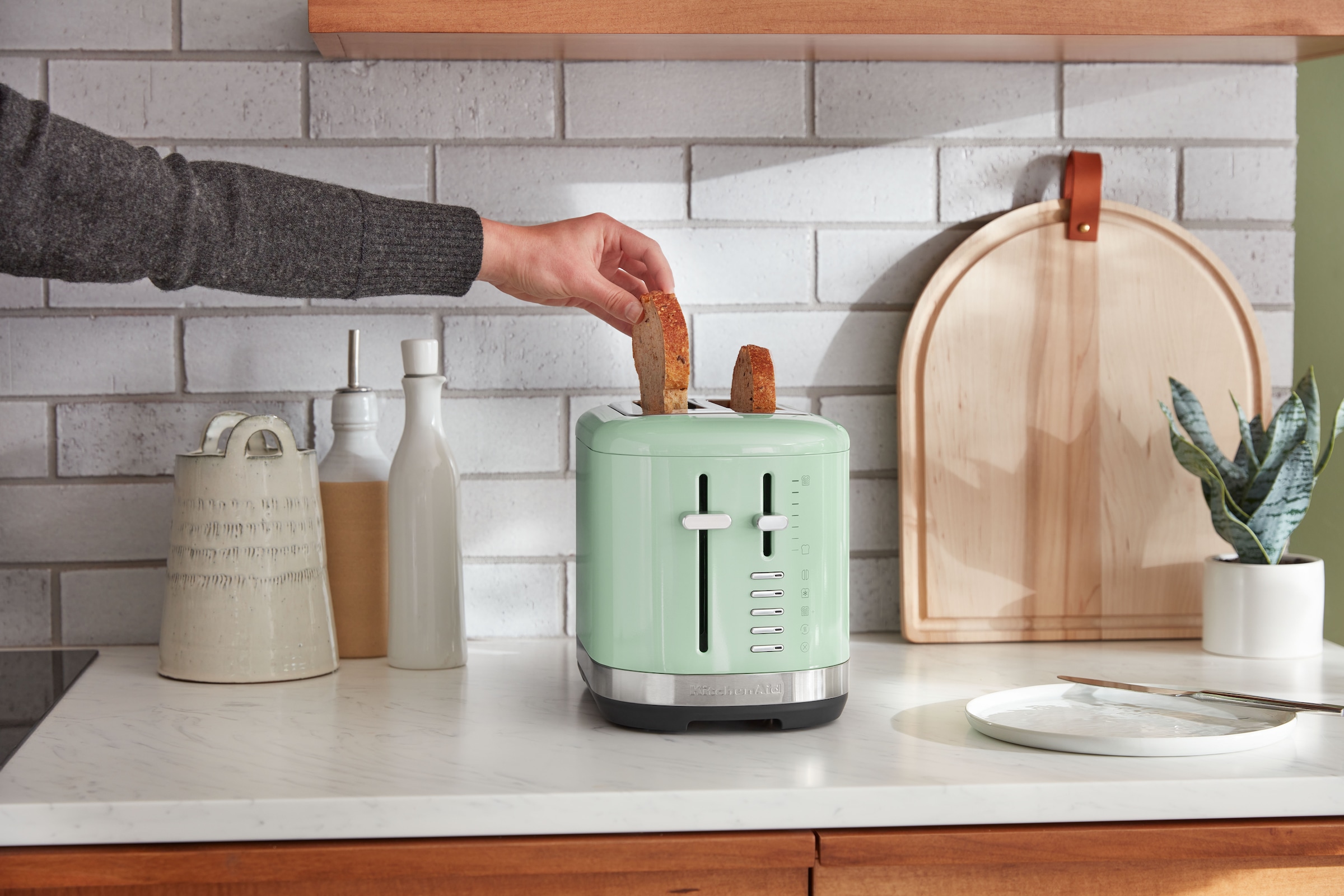KitchenAid Toaster »5KMT2109EPT pistazie«, 2 Schlitze, 980 W
