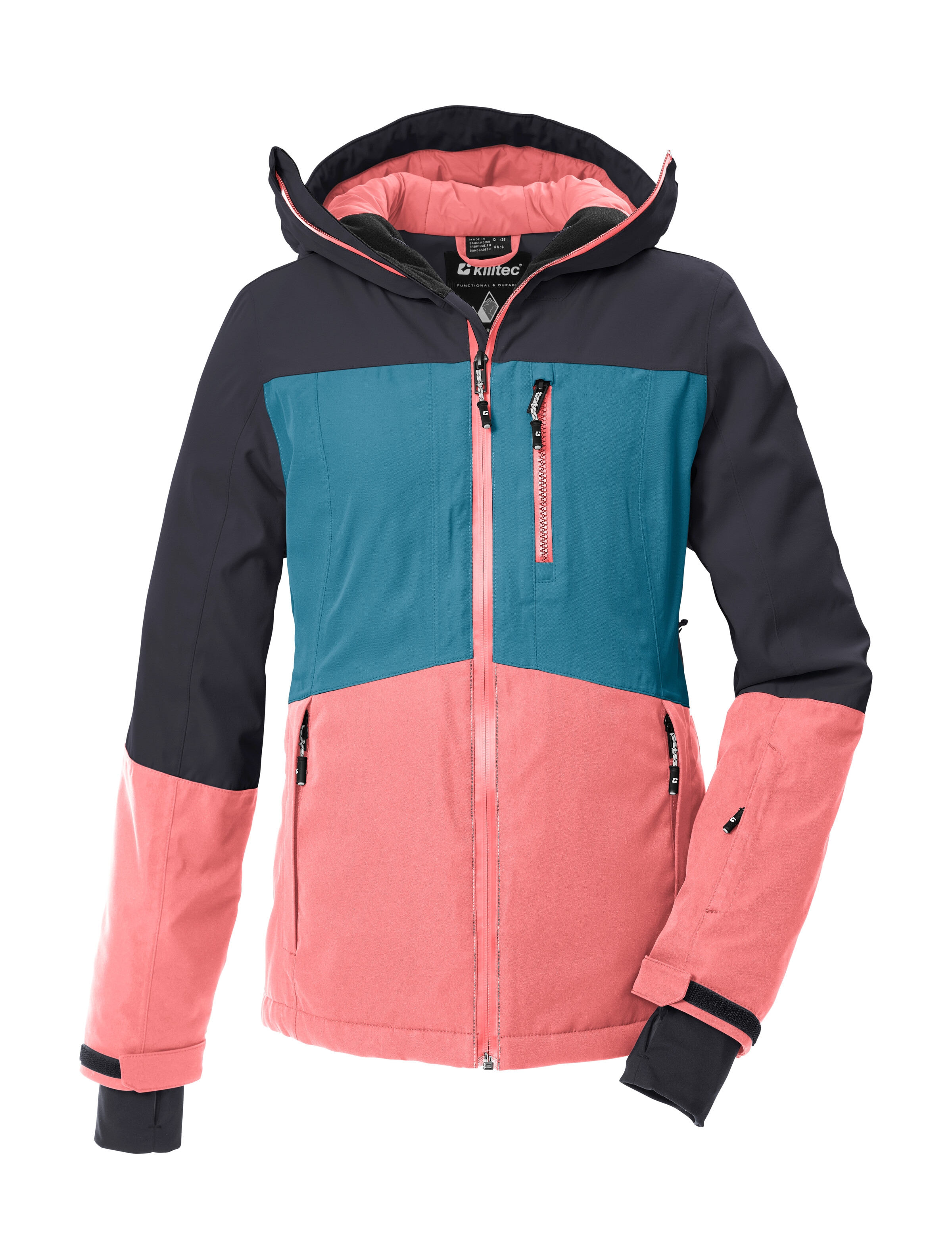 Killtec Skijacke »KSW 277 WMN SKI JCKT« Wasserdichte Damenjacke mit Schneefang, verstellbar und atmungsaktiv