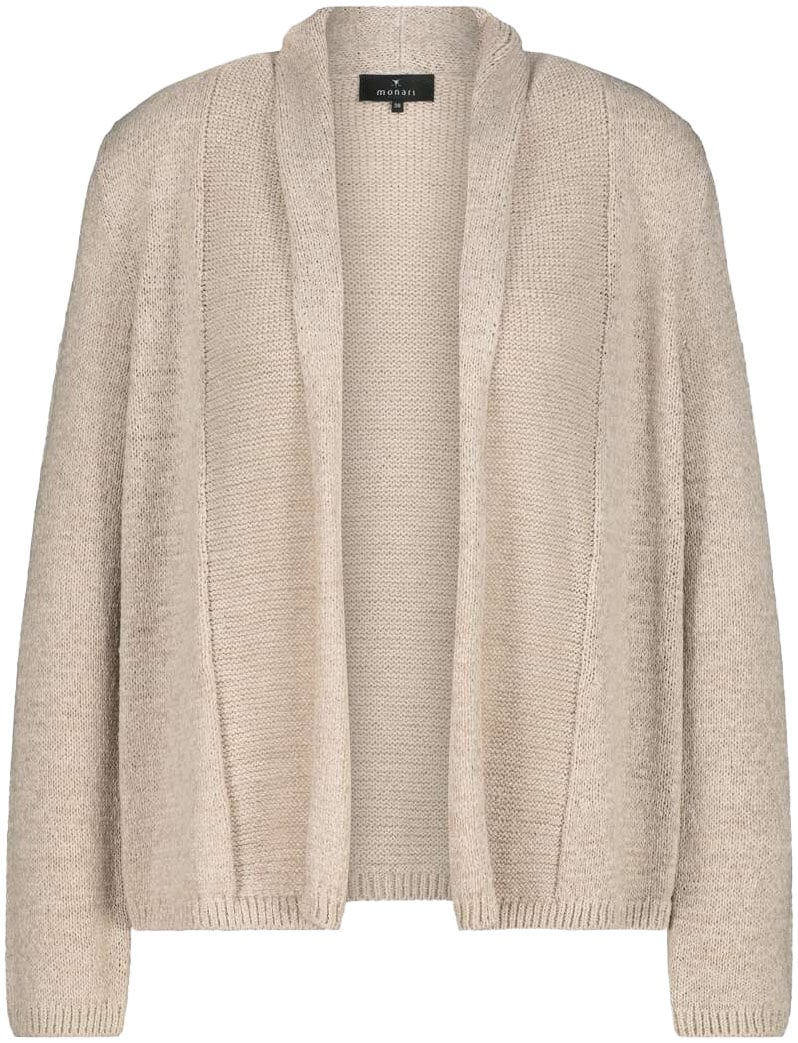 Monari Strickjacke, mit Umschlagkante