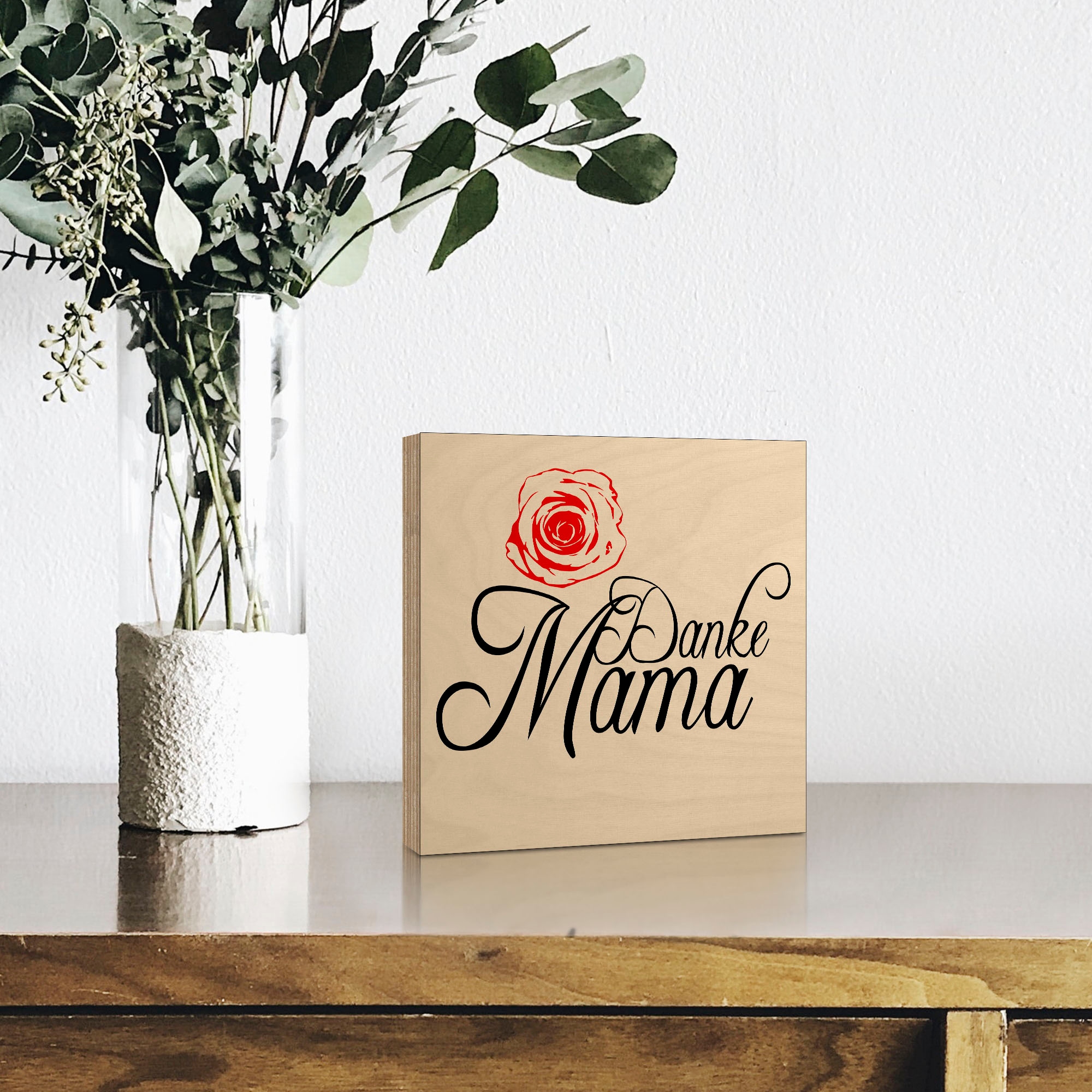Artland Holzbild »Danke Mama«, Sprüche & Texte, (1 St.)
