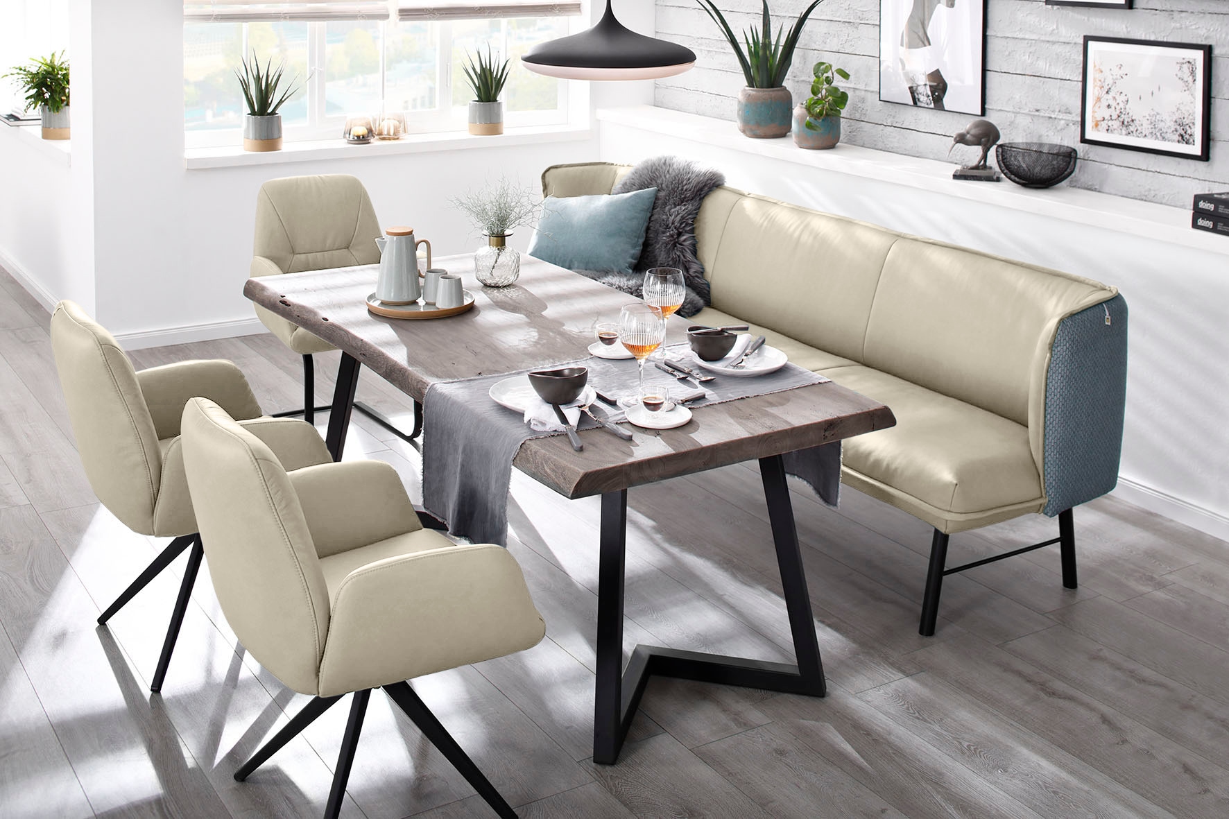 W.SCHILLIG Freischwinger »ole« (Set) 2 Stk.2er- oder 4er-Set, Gestell in Schwarz pulverbeschichtet