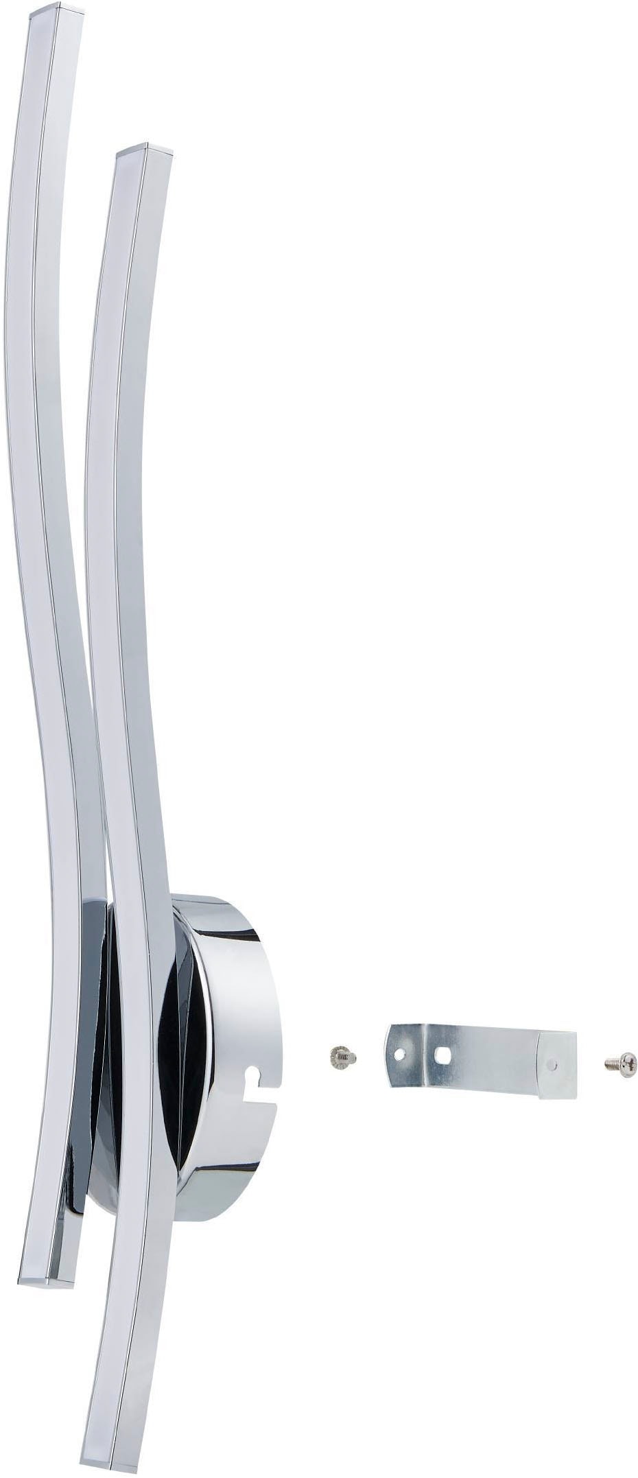 EGLO Wandleuchte »Valmora Wandlampe, Alu und Kunststoff, Wohnzimmerlampe, Flurlampe« LED-Modul 1 Stk. Warmweiß EGLO LED Wandlampe Valmora, Kunststoff, Farbe: Chrom