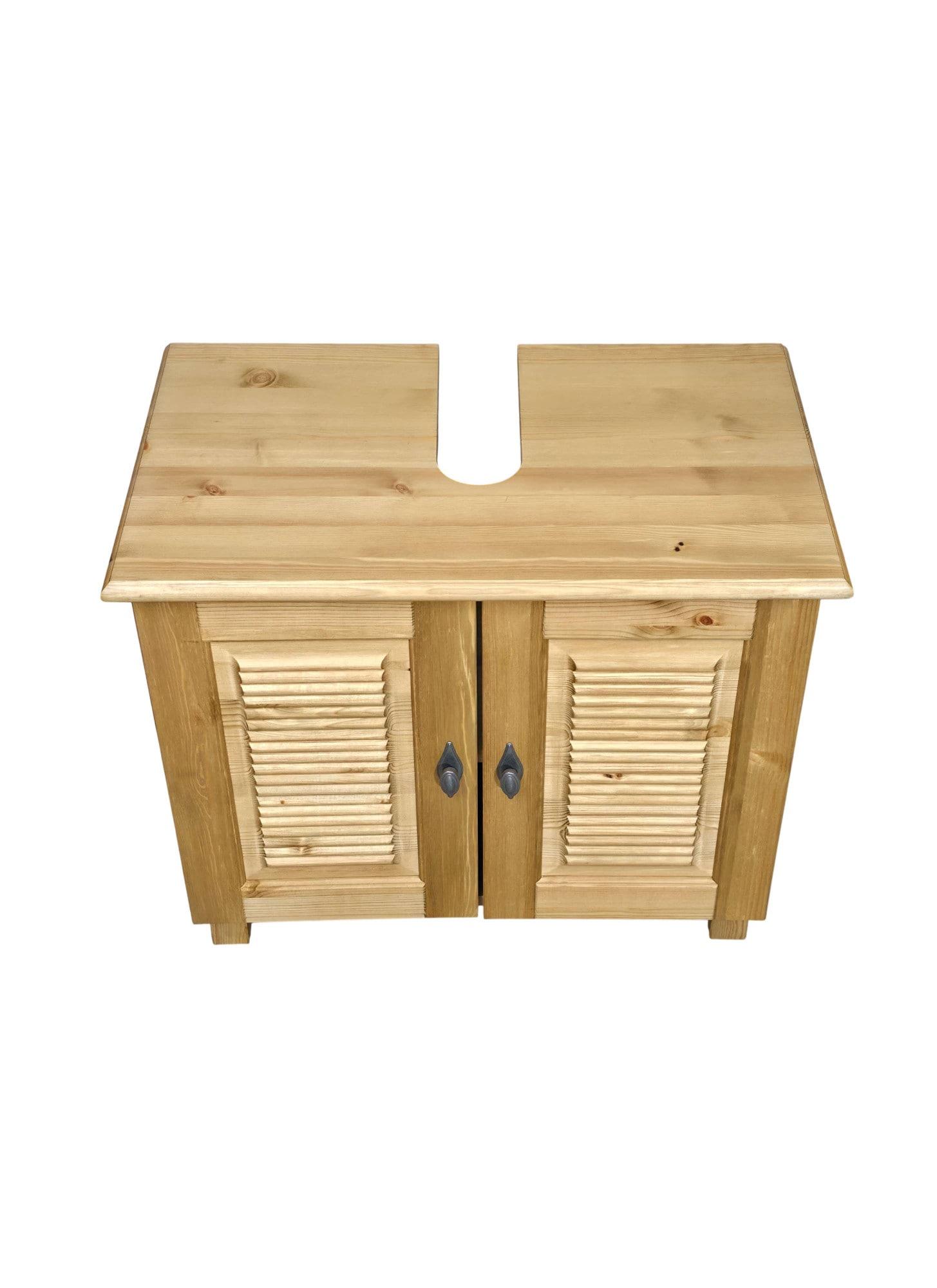 OTTO home Waschbeckenunterschrank »Rauna« aus massiver Kiefer, Breite 64 cm, Rillenoptik, made in EU