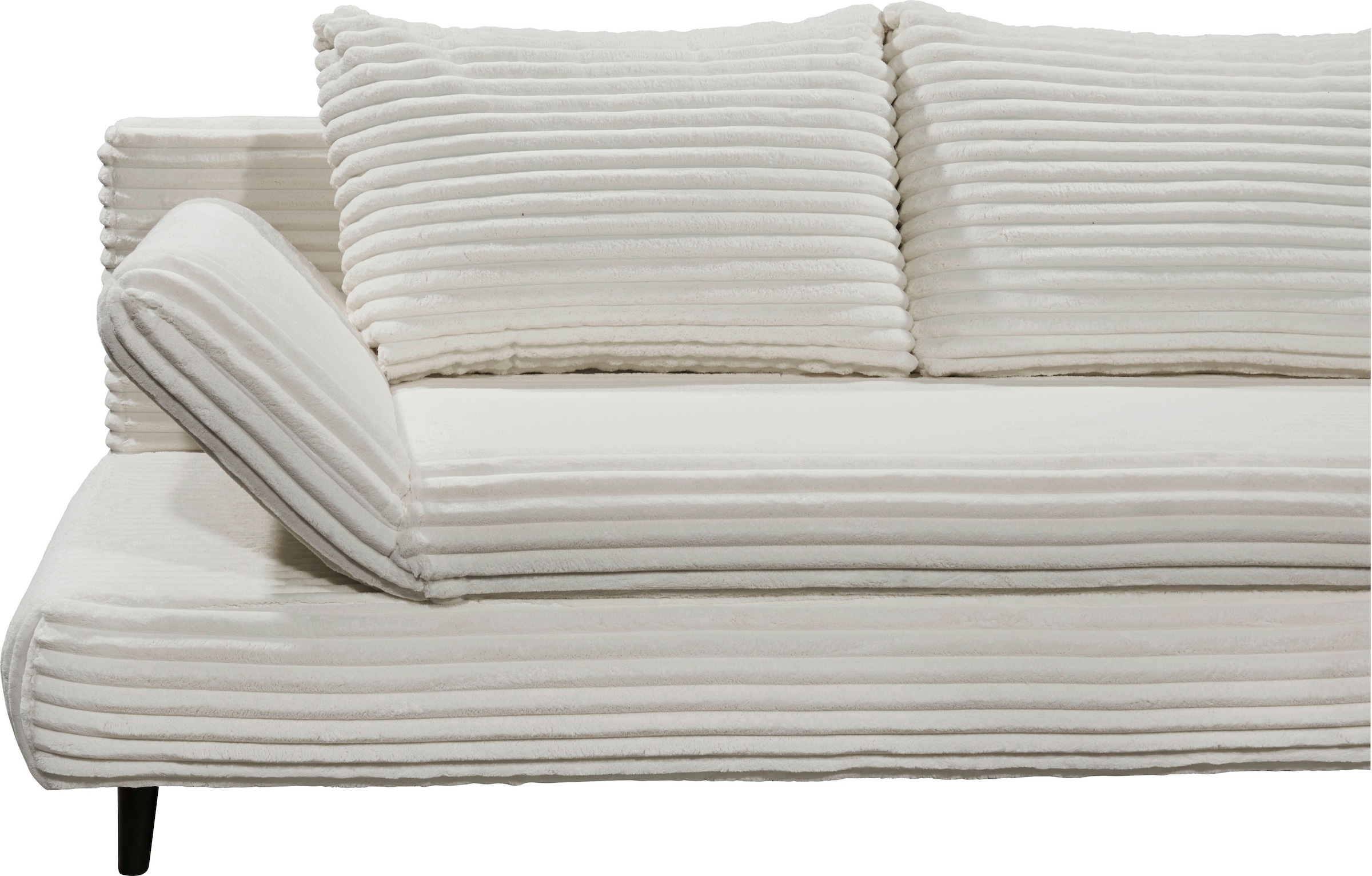 ED EXCITING DESIGN Schlafsofa »Sunny«, frei im Raum stellbar, mit Bettkasten, Schlaffunktion & 2 Rückenkissen