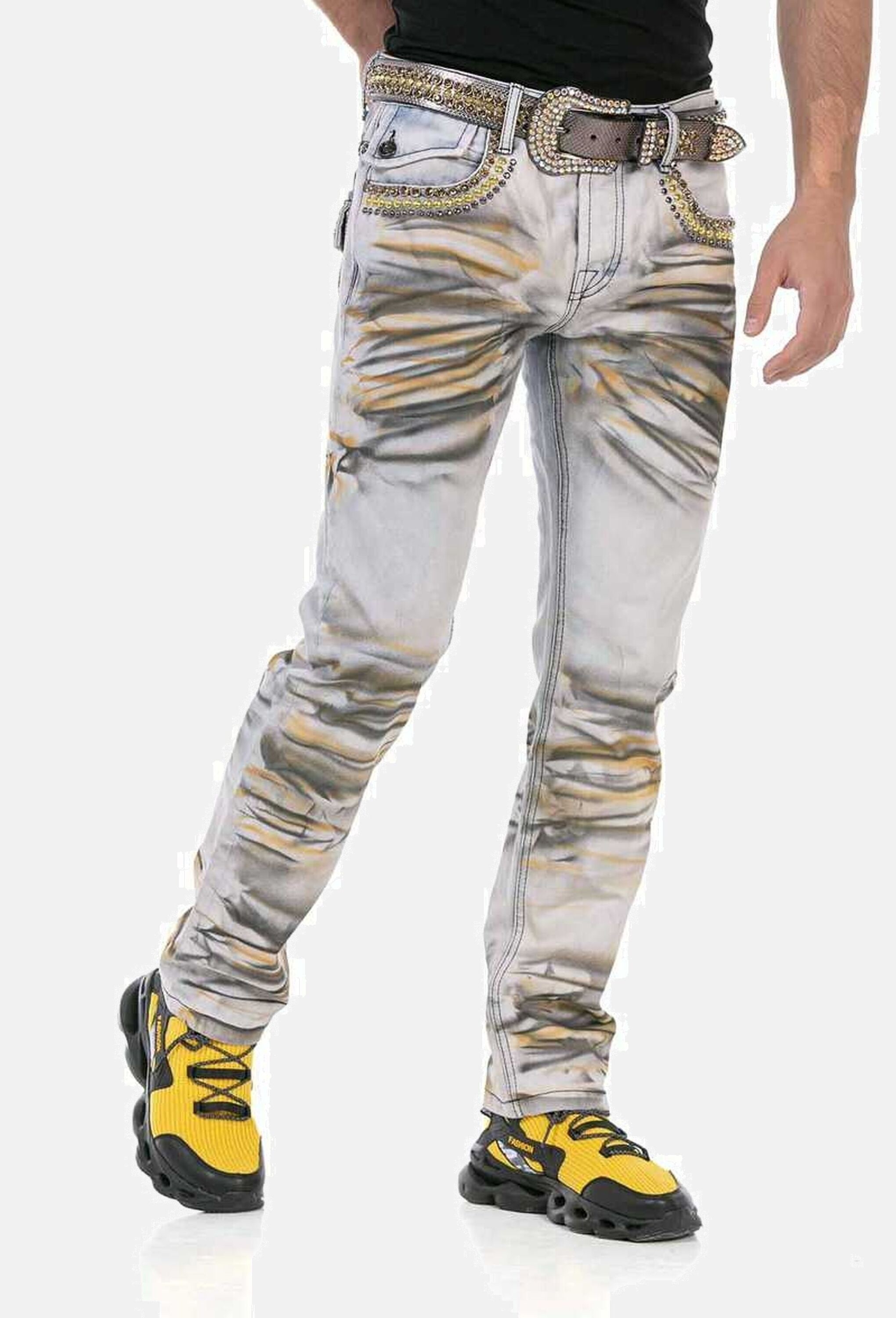 Cipo & Baxx 5-Pocket-Jeans »Cipo & Baxx Jeans« in extravagantem Look, CD733