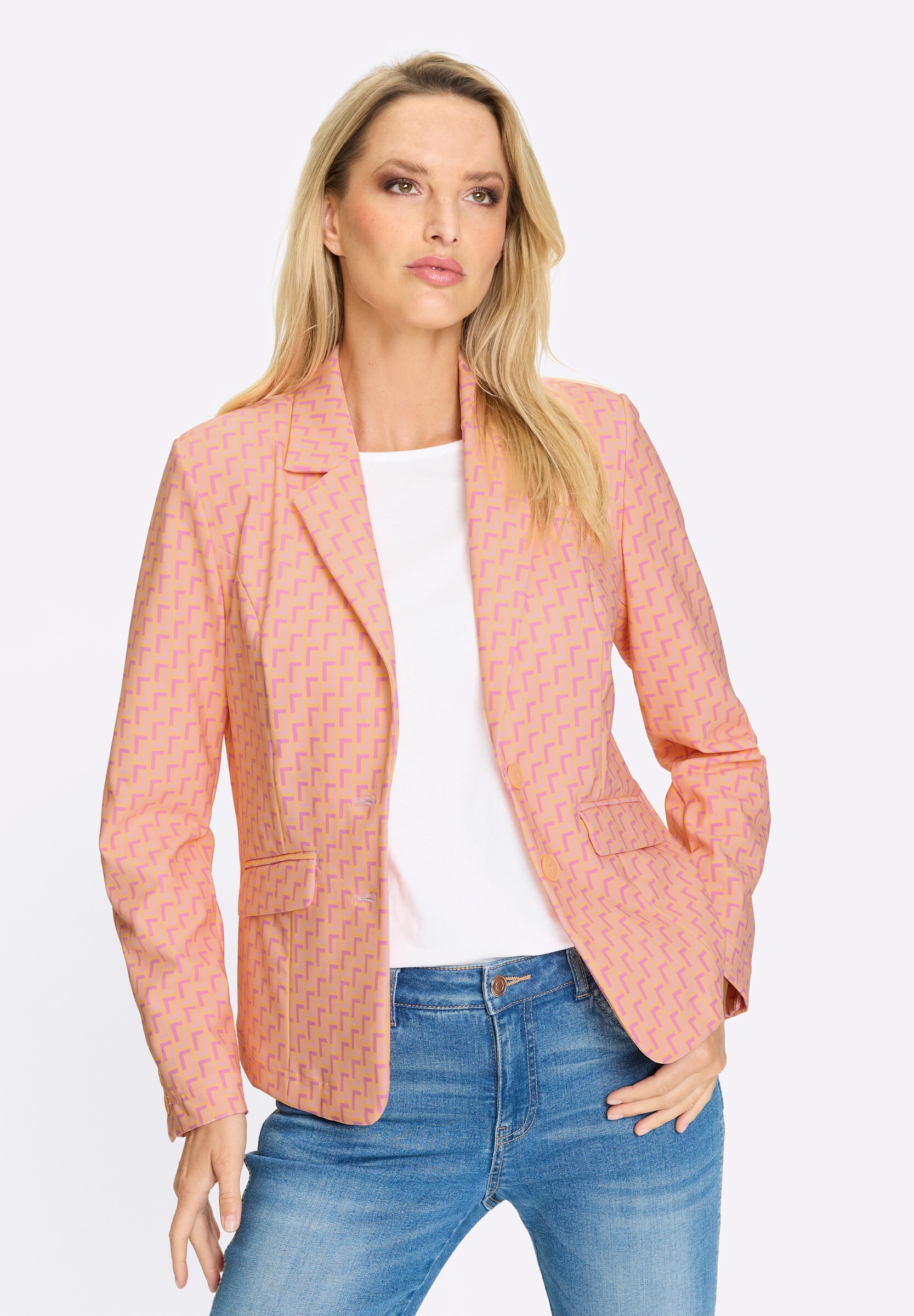 heine Blusenblazer »Druckblazer Jerseyblazer«