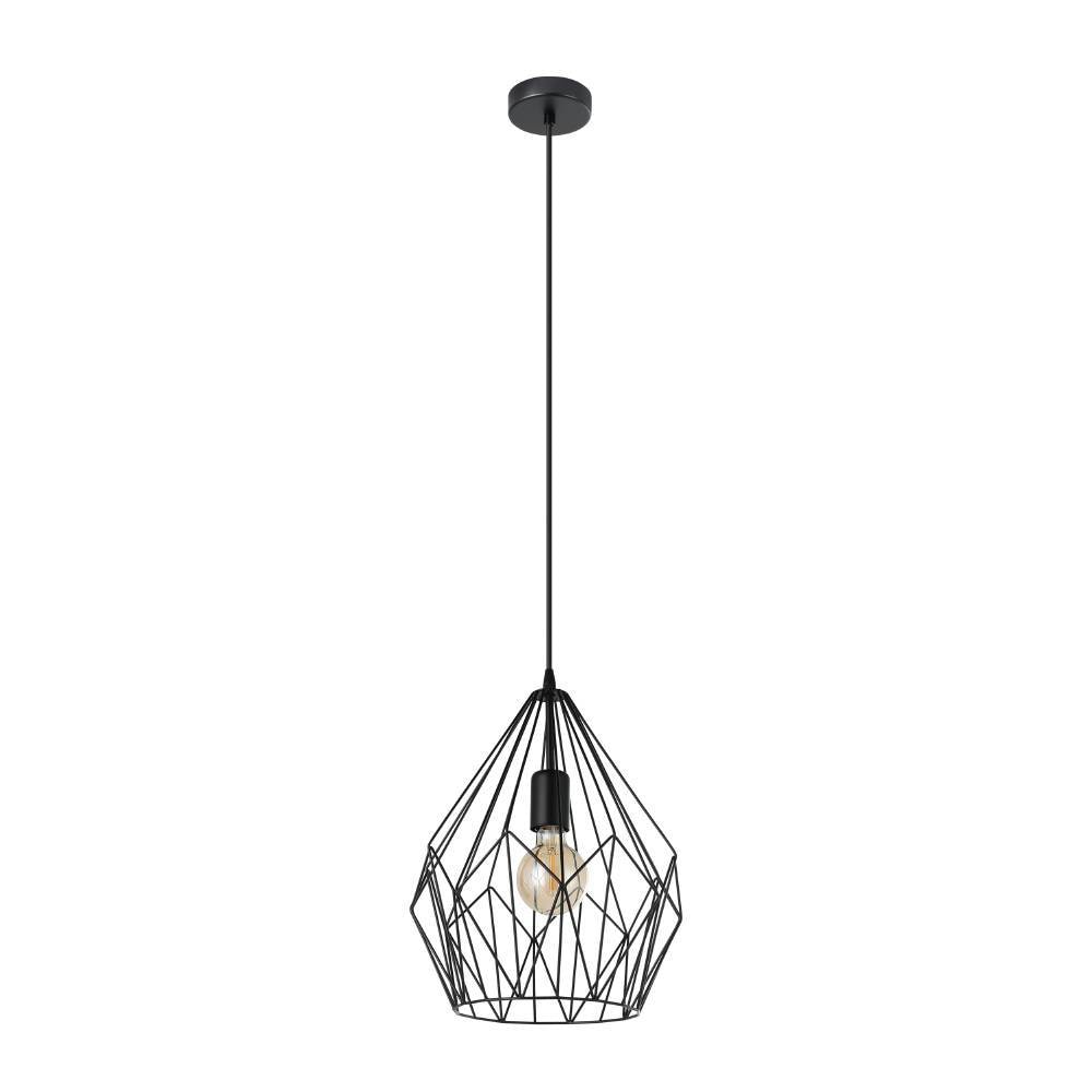 EGLO Pendelleuchte »CARLTON«, 1 flammig, Leuchtmittel E27 | ohne Leuchtmittel, Vintage Pendellampe, 1 flammig, Drahtgeflecht, Industrial, 110x31cm