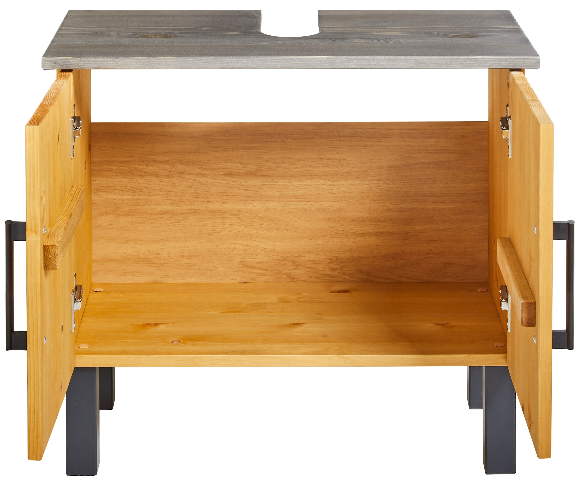 welltime Waschbeckenunterschrank »Mary« Badmöbel im Landhaus-Stil, Breite 60 cm, aus Massivholz