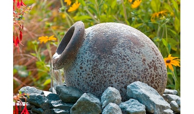 Gartenbrunnen »Orange«, (mit Pumpe und Becken)