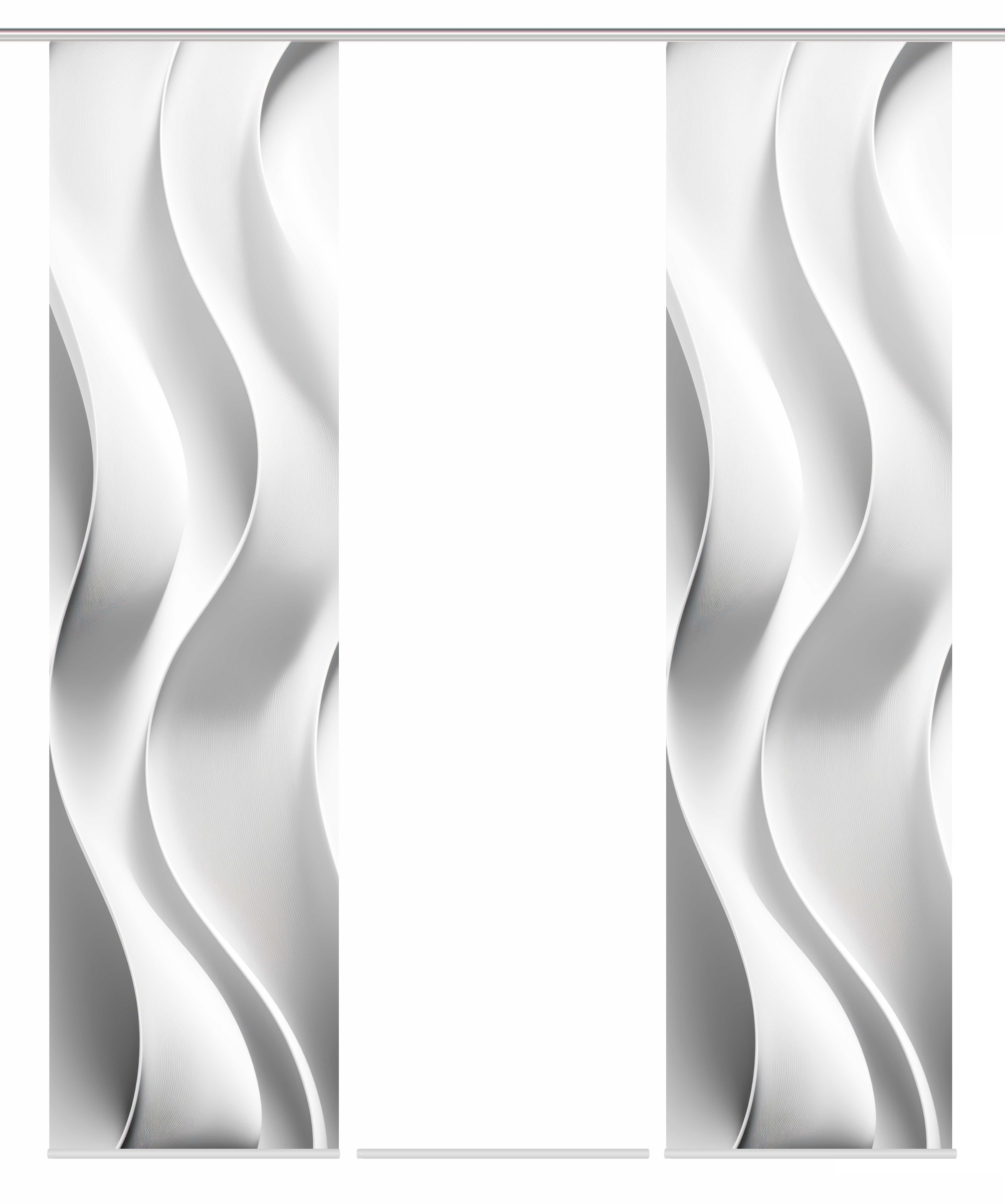 HOME WOHNIDEEN Schiebegardine »JAIR« Paneelwagen 3 Stk. tlg. SCHIEBEVORHANGSET,SEIDENOPTIK,DIGIDRUCK