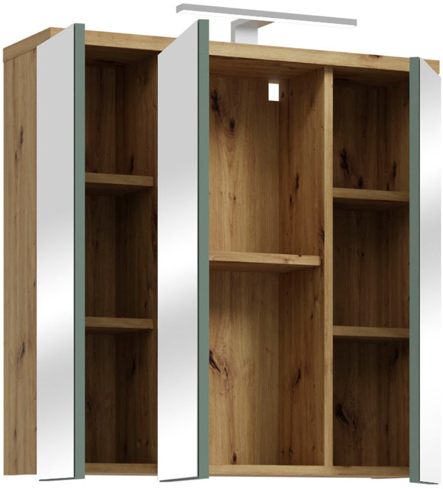 FORTE Spiegelschrank »Veris«, Spiegelhängeschrank, Beleuchtung, Stauraum