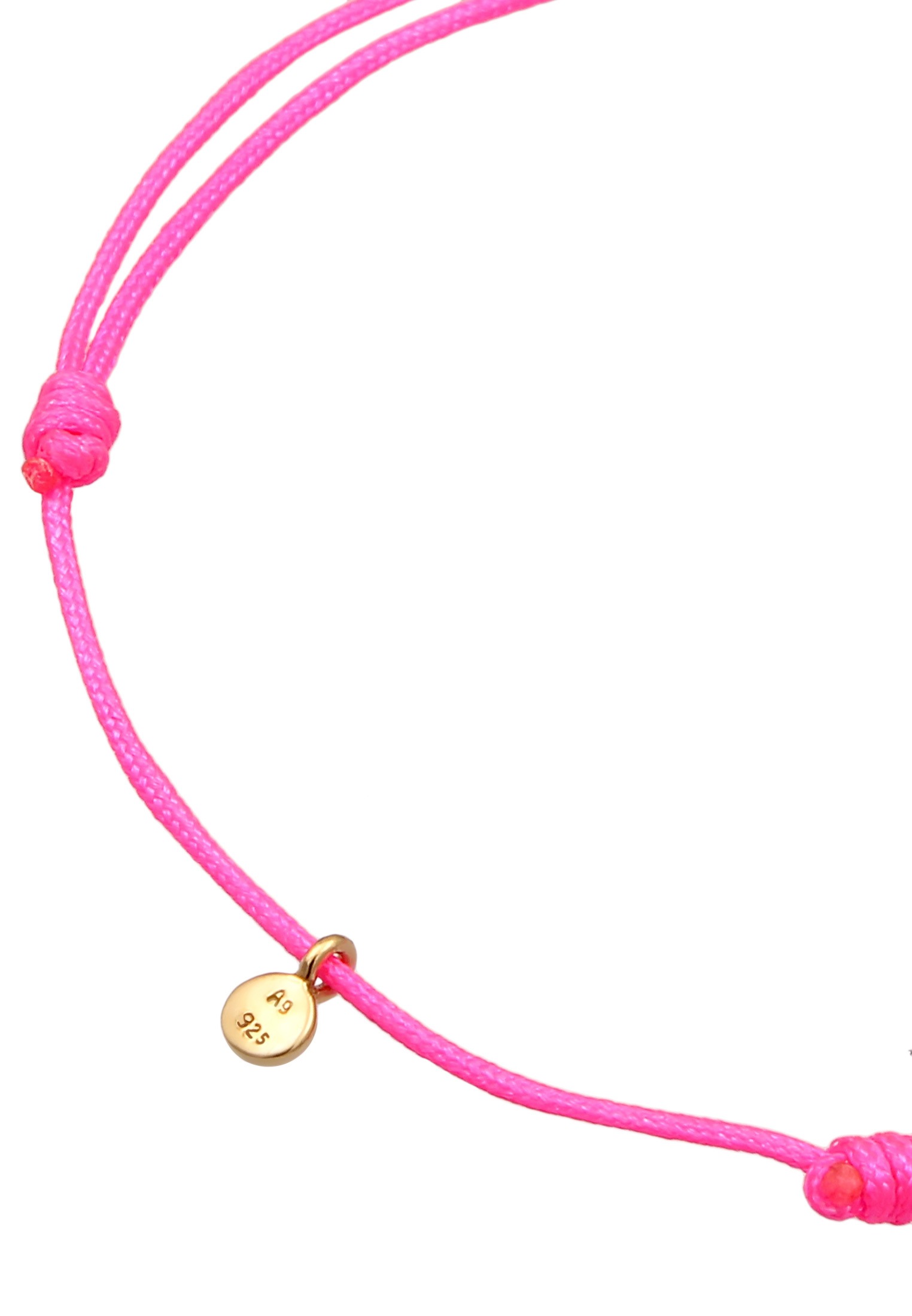 Elli Armkette »Armband Stern Astro Textilband 925 Silber«