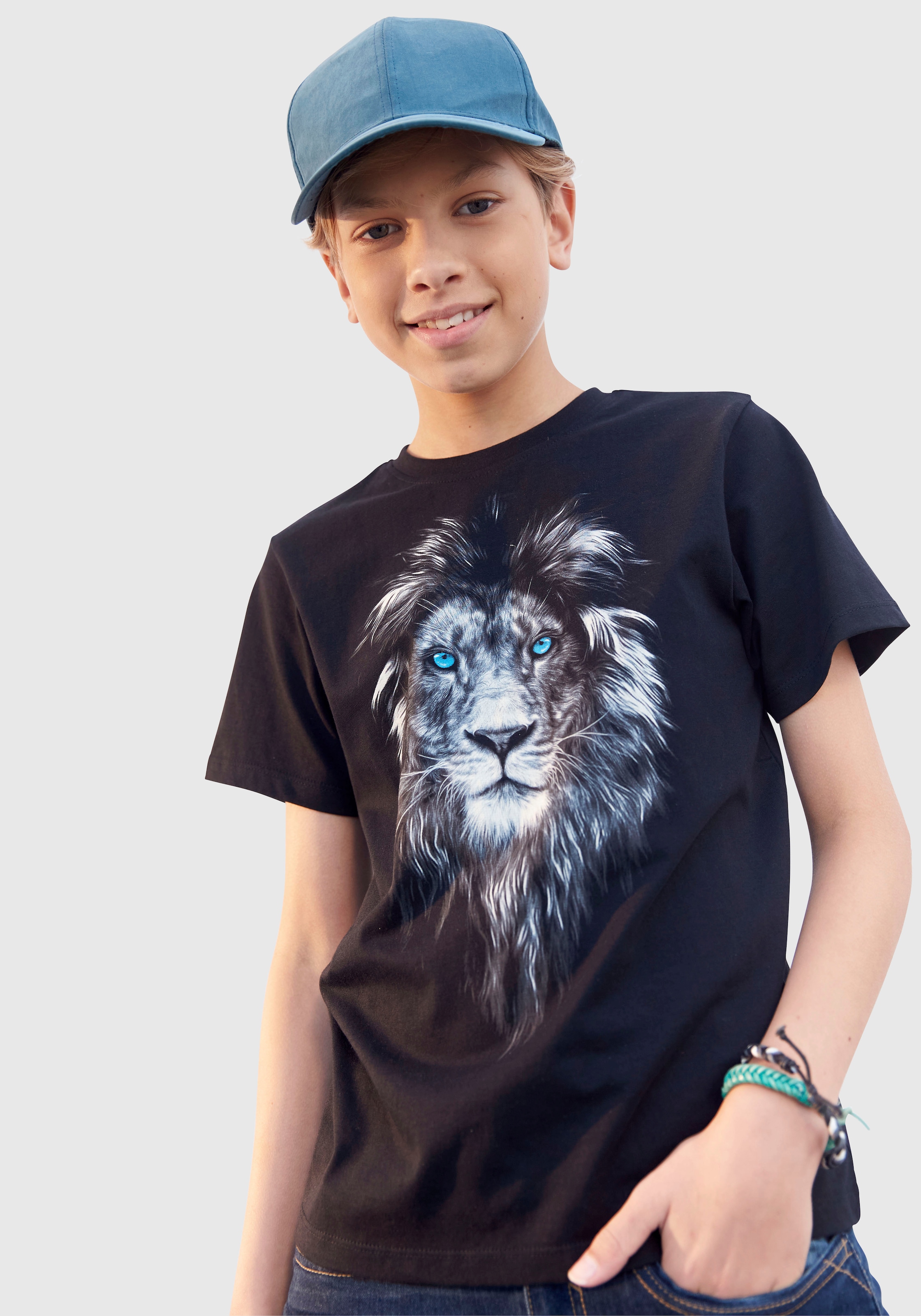 KIDSWORLD T-Shirt »LION EYES« bei WITH BLUE