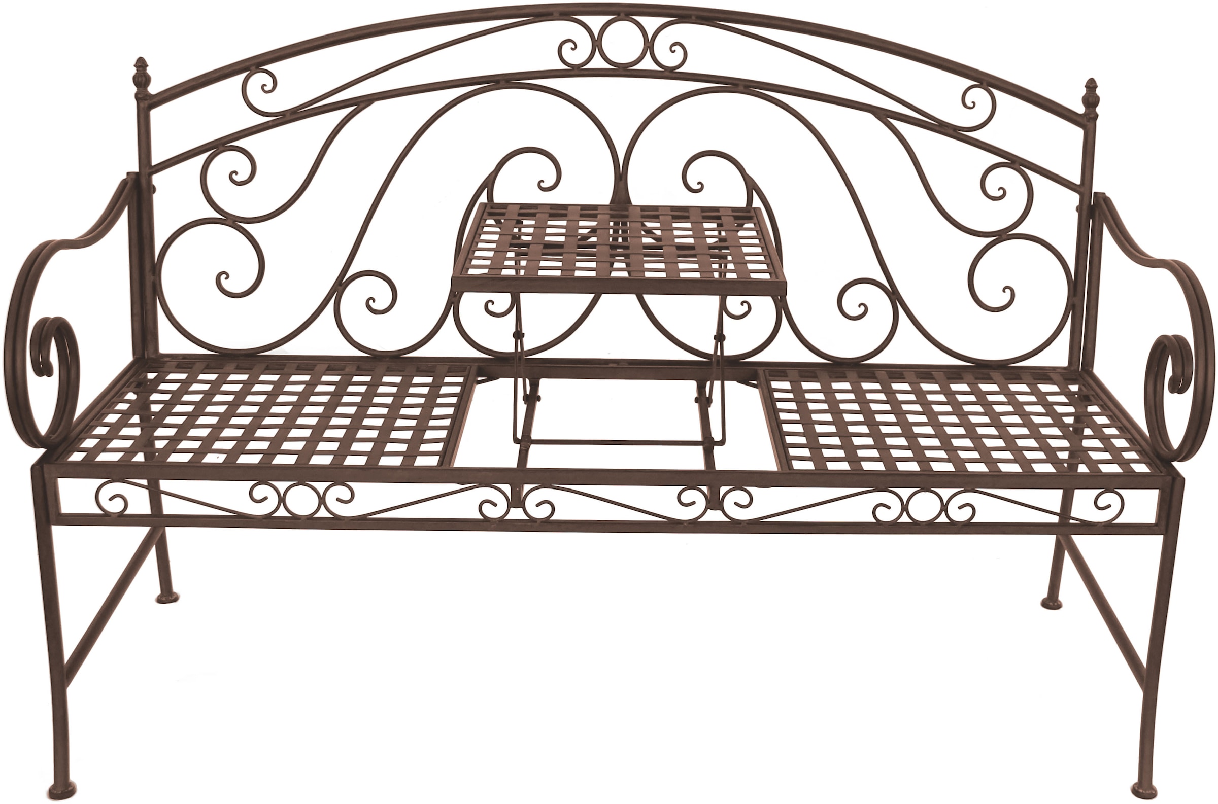 Garden Pleasure Gartenbank »Saket«, mit hochklappbarem Tisch, BxTxH: 141x53x96 cm