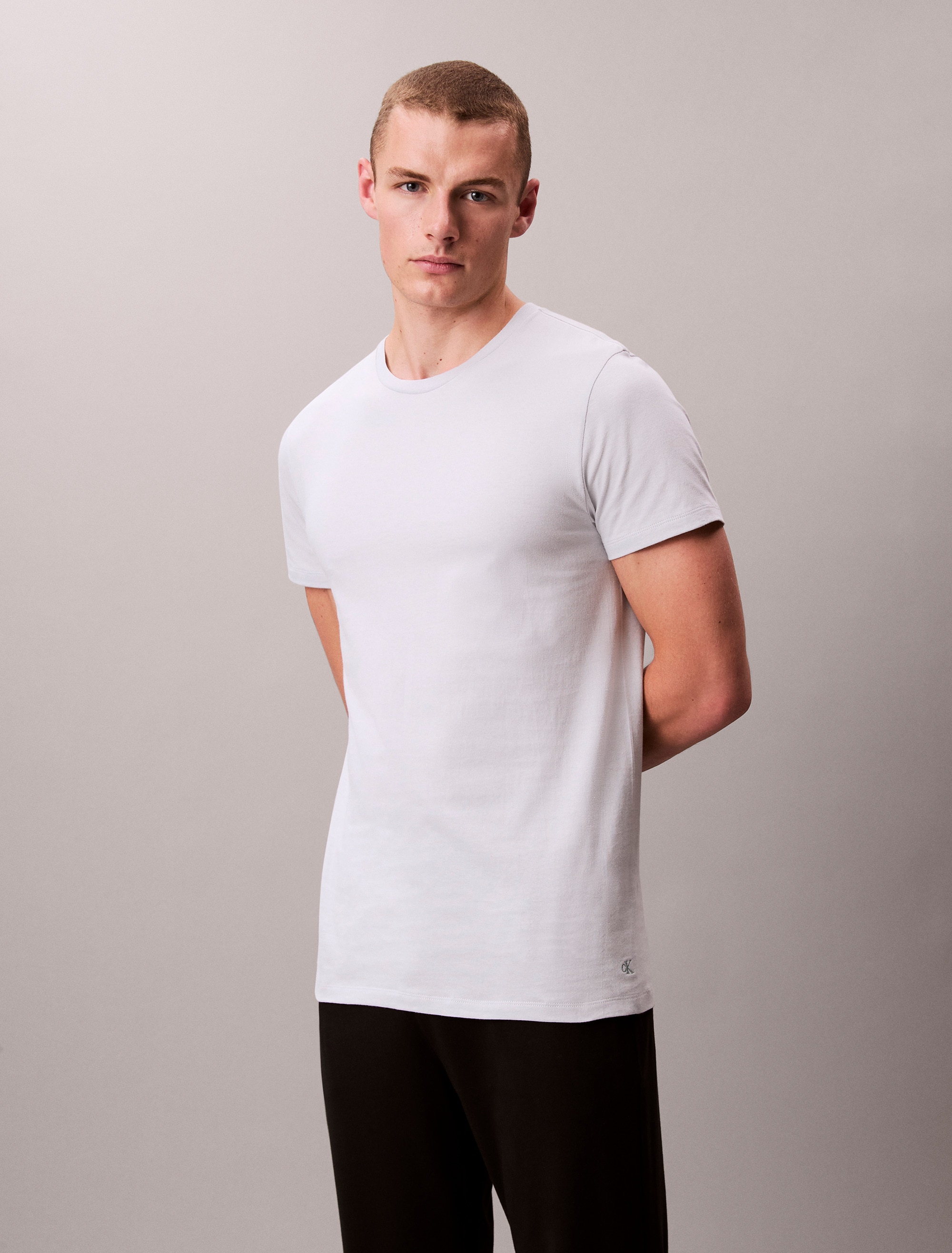 Calvin Klein Underwear T-Shirt »S/S CREW NECK 3PK«, (Packung, 3 tlg., 3er-Pack), mit Logostickerei