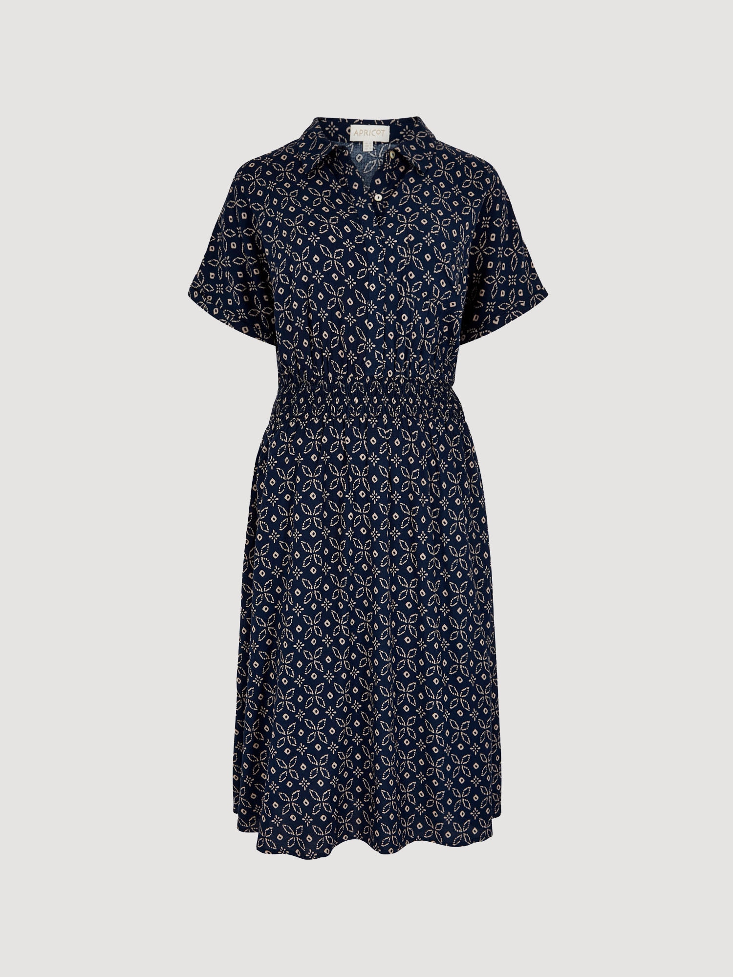 Apricot Druckkleid »Batik Midikleid« mit Taschen