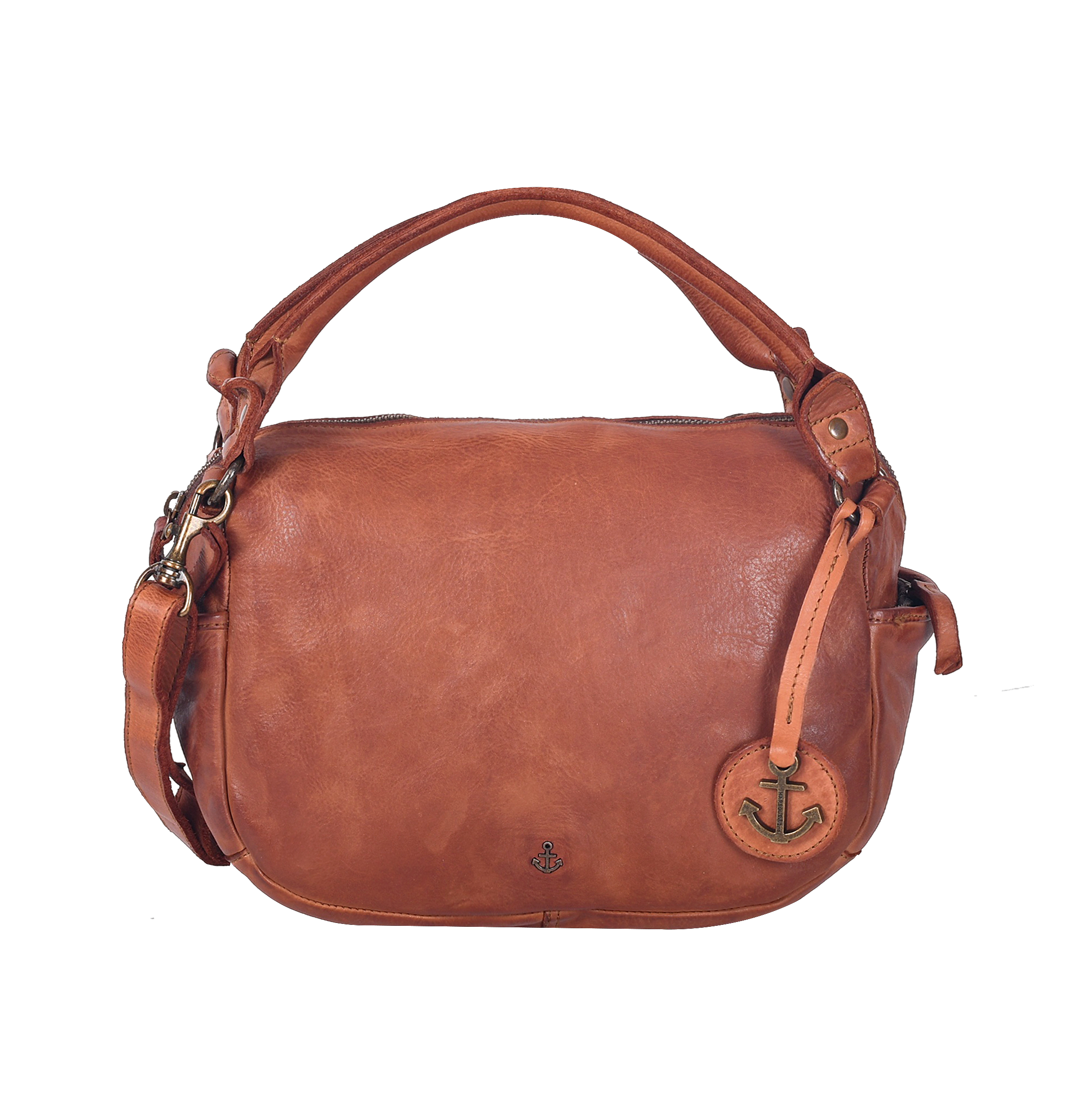 HARBOUR 2nd Handtasche »Saphira« Damen Umhängetasche, Schultertasche mit Anker-Logoprägung