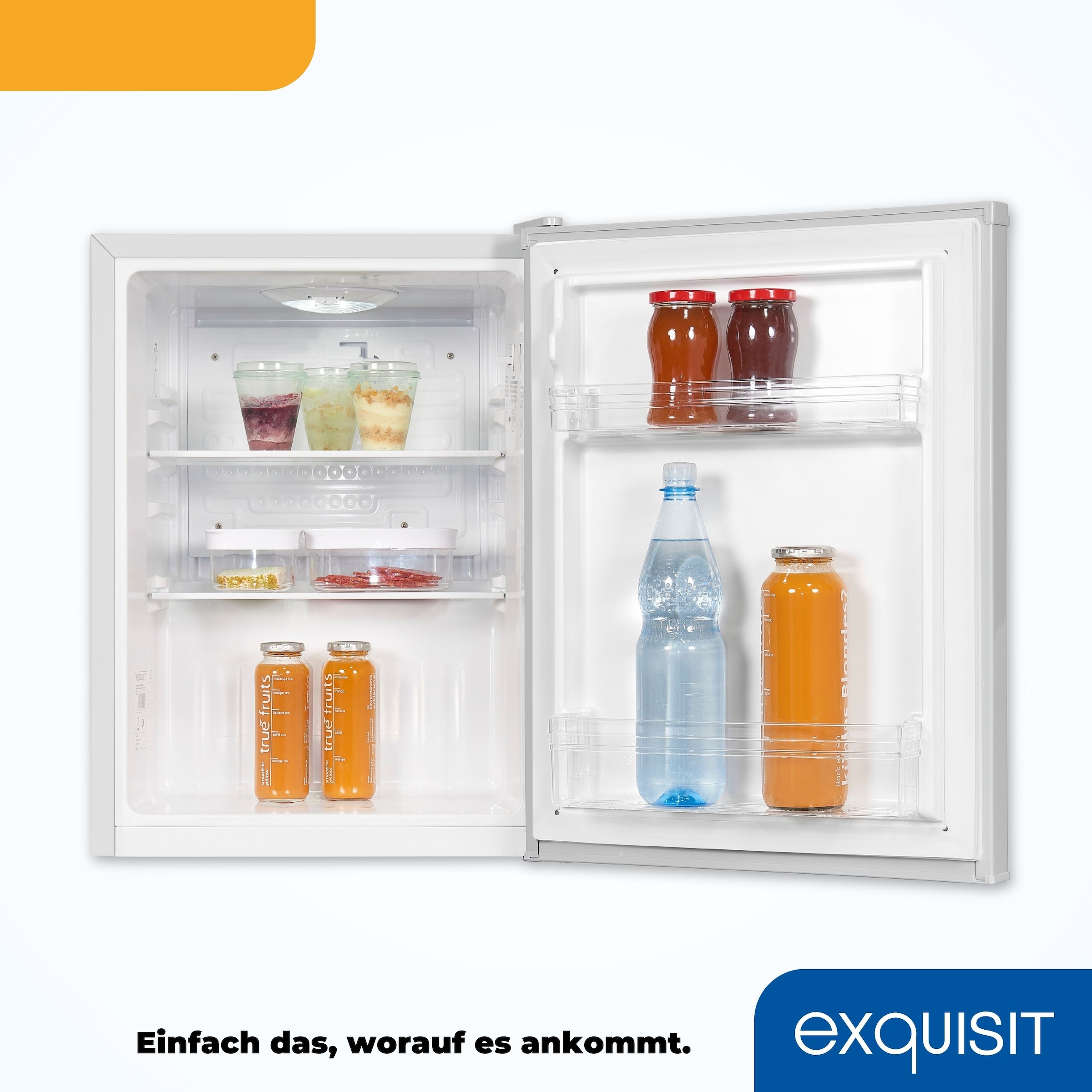 exquisit Kühlschrank »KB60-V-090E grau«, 52 L Volumen