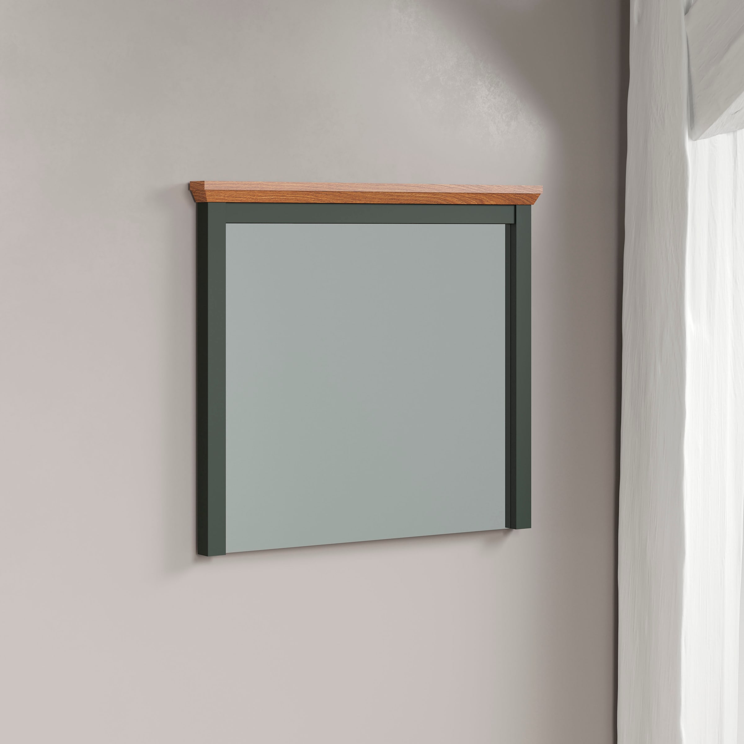 Home affaire Garderobenspiegel »Vienna« Wandspiegel in matter Optik mit Rahmen - (B/T/H) 77/6/68 cm