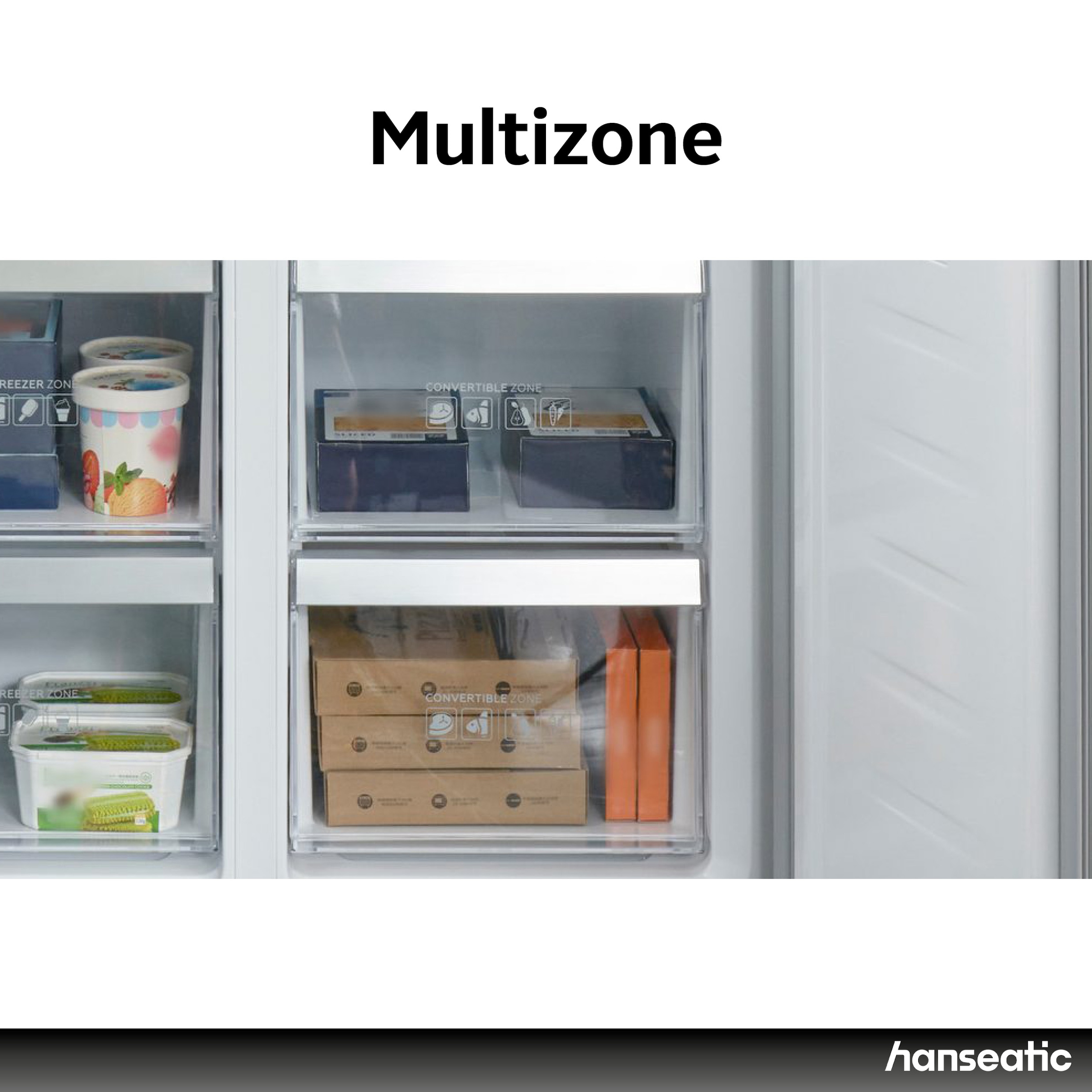 Hanseatic Multi Door »HCDA19090CBI« 190,5 cm hoch 91 cm breit inkl. 3 Jahre Herstellergarantie