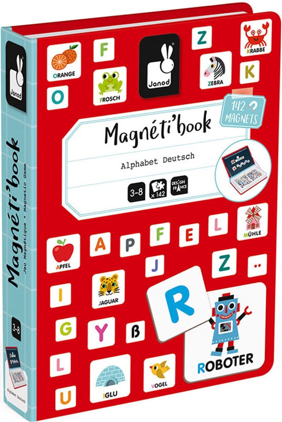 Janod Lernspielzeug »Magnetbuch - Alphabet«