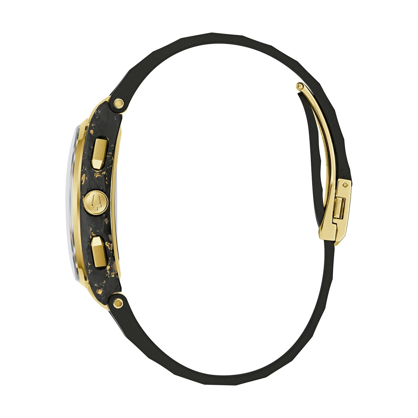 Bulova Chronograph »Curv« Quarzuhr, Armbanduhr, Herrenuhr, analog, Stoppfunktion