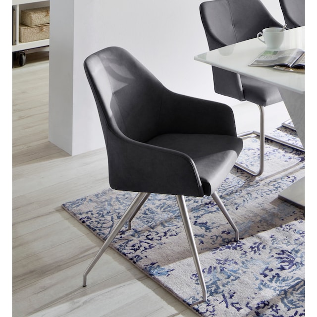 MCA furniture 4-Fußstuhl »Madita A-Oval«, (Set), 2 St., Kunstleder, Stuhl  belastbar bis 140 Kg auf Raten bestellen | 4-Fuß-Stühle
