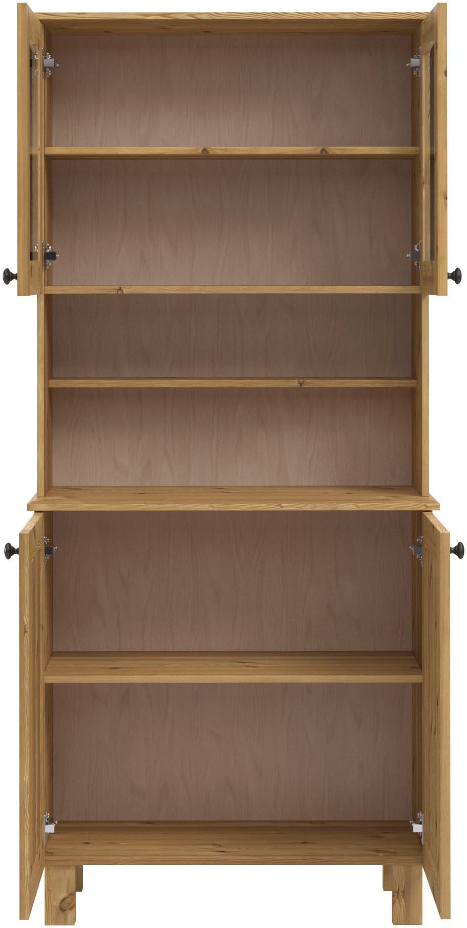 KOCHSTATION Küchenbuffet »KS-Osby«, (1 St.), Kiefer massiv, Breite 81 cm, 4 Türen