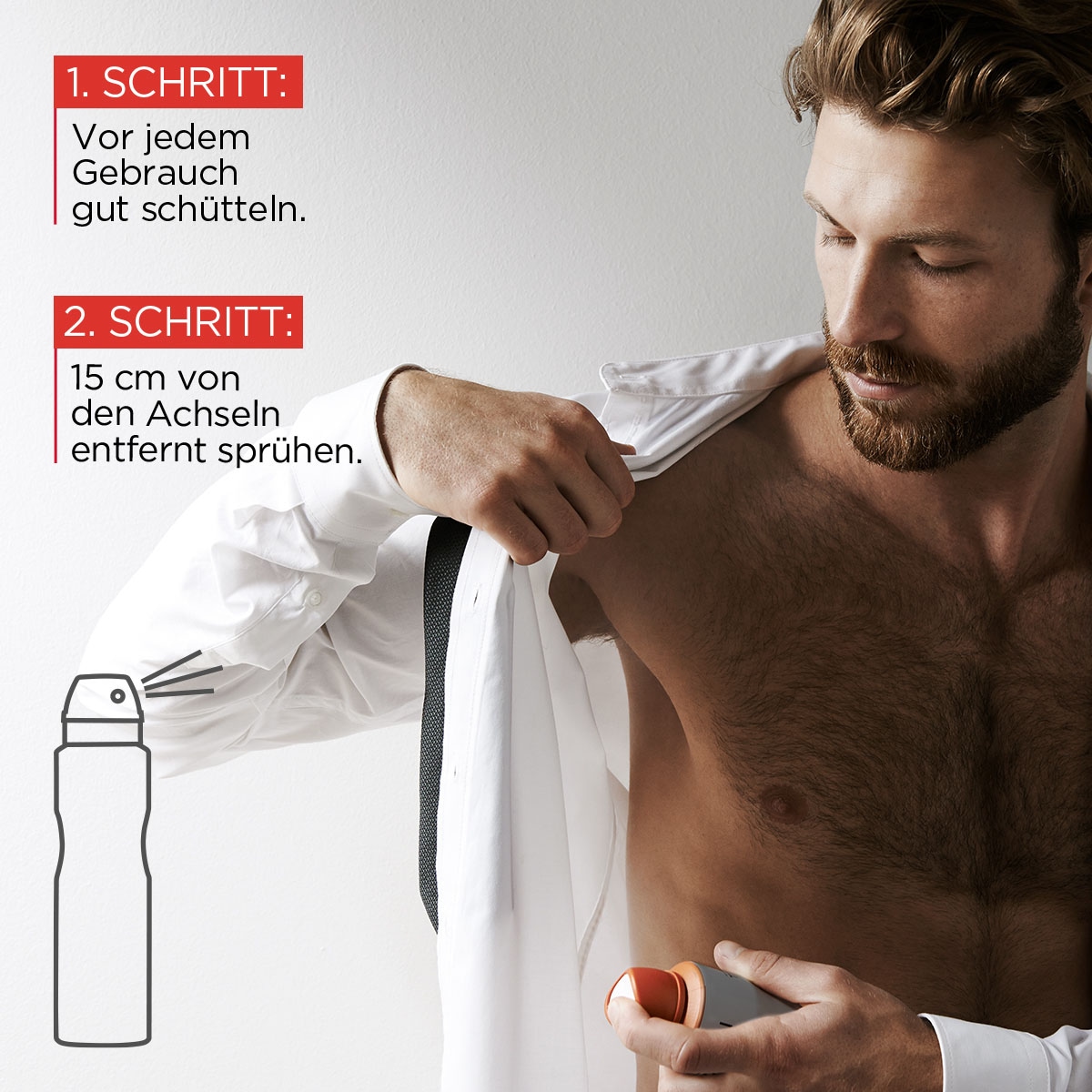 L'ORÉAL PARIS MEN EXPERT Deo-Spray »Deo Spray Invincible Man 96h«, (Packung, 6 tlg.)