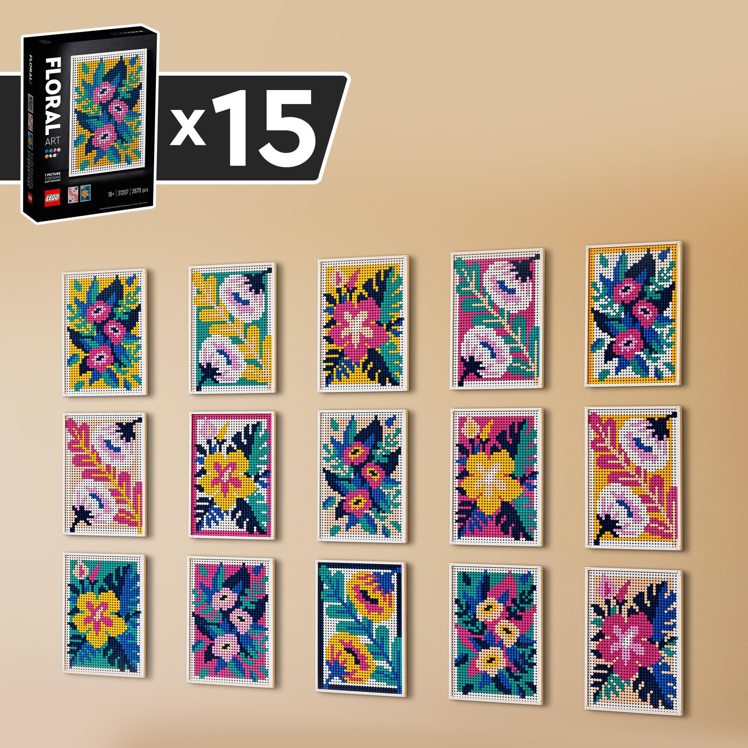 LEGO® Konstruktionsspielsteine »Blumenkunst (31207), LEGO® ART«, (2870 St.)