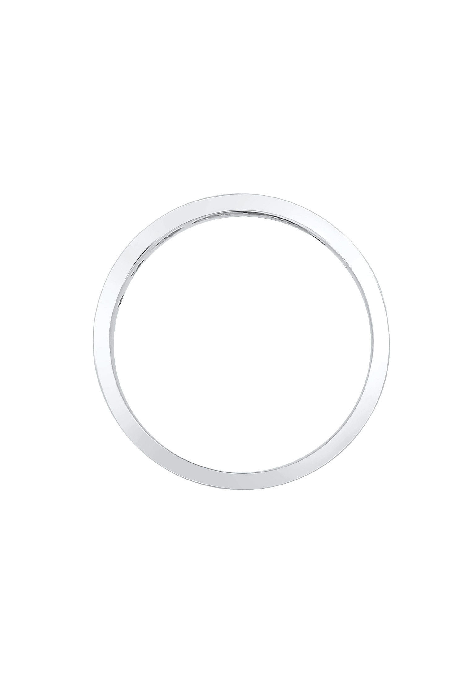 Elli Silberring »Ring Mond Halbmond Bandring Astro 925 Silber vergoldet«
