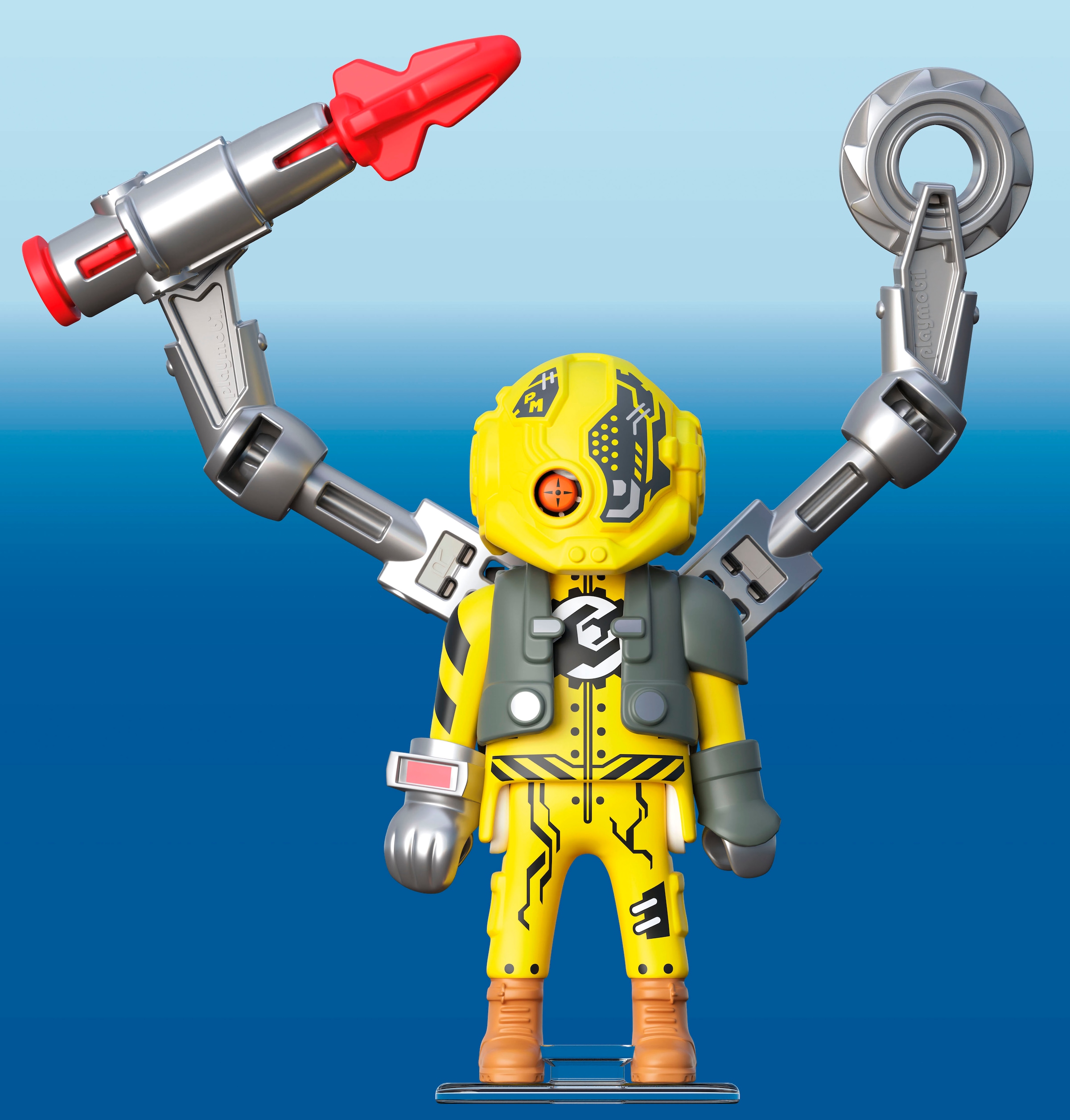 Playmobil® Konstruktions-Spielset »Roboter-Held (71837), Heroes«, (18 St.)
