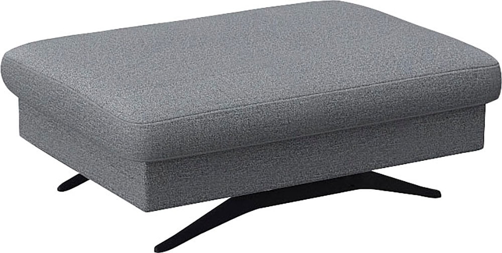 FLEXLUX Pouf »Glow Sitzhocker, Polsterhocker«, Hocker mit Stauraum, Fuß schwarz
