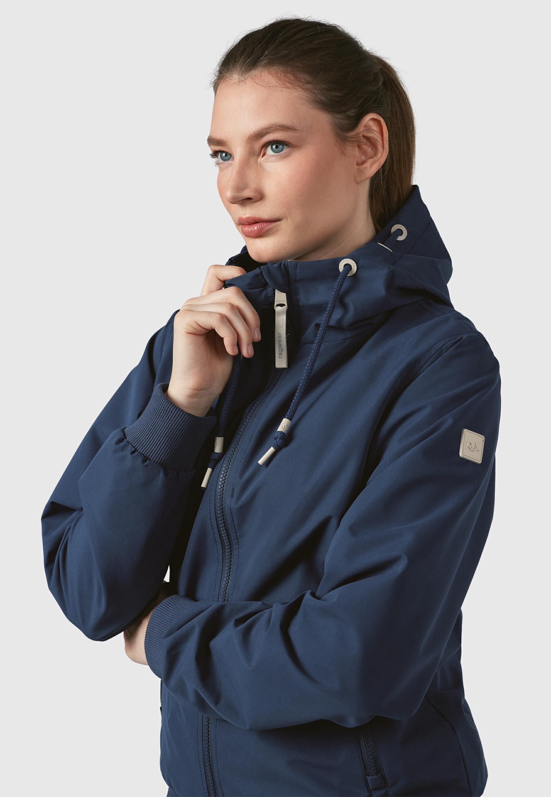 Ragwear Outdoorjacke »Kapuzenjacke Oggie« mit Kapuze Wasserdichte und atmungsaktive Übergangsjacke