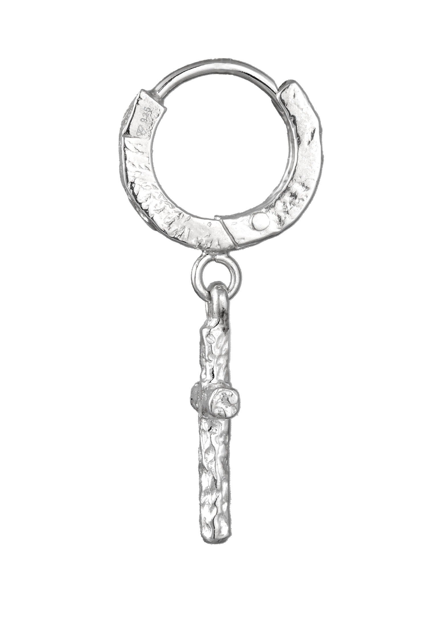 Kuzzoi Paar Creolen »Ohrringe Creole Kreuz 925 Sterling Silber«
