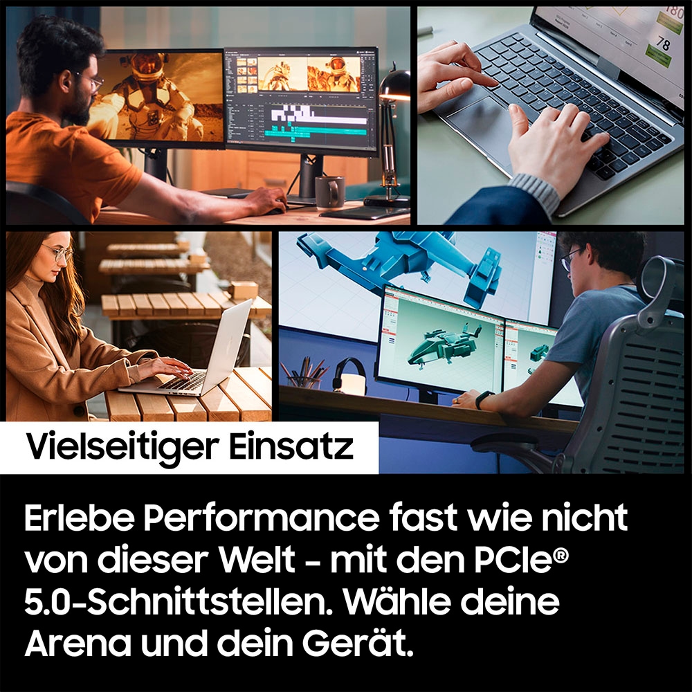 Samsung interne Gaming-SSD »9100 PRO 4TB«, 2,5 Zoll, Anschluss PCI Express 5.0