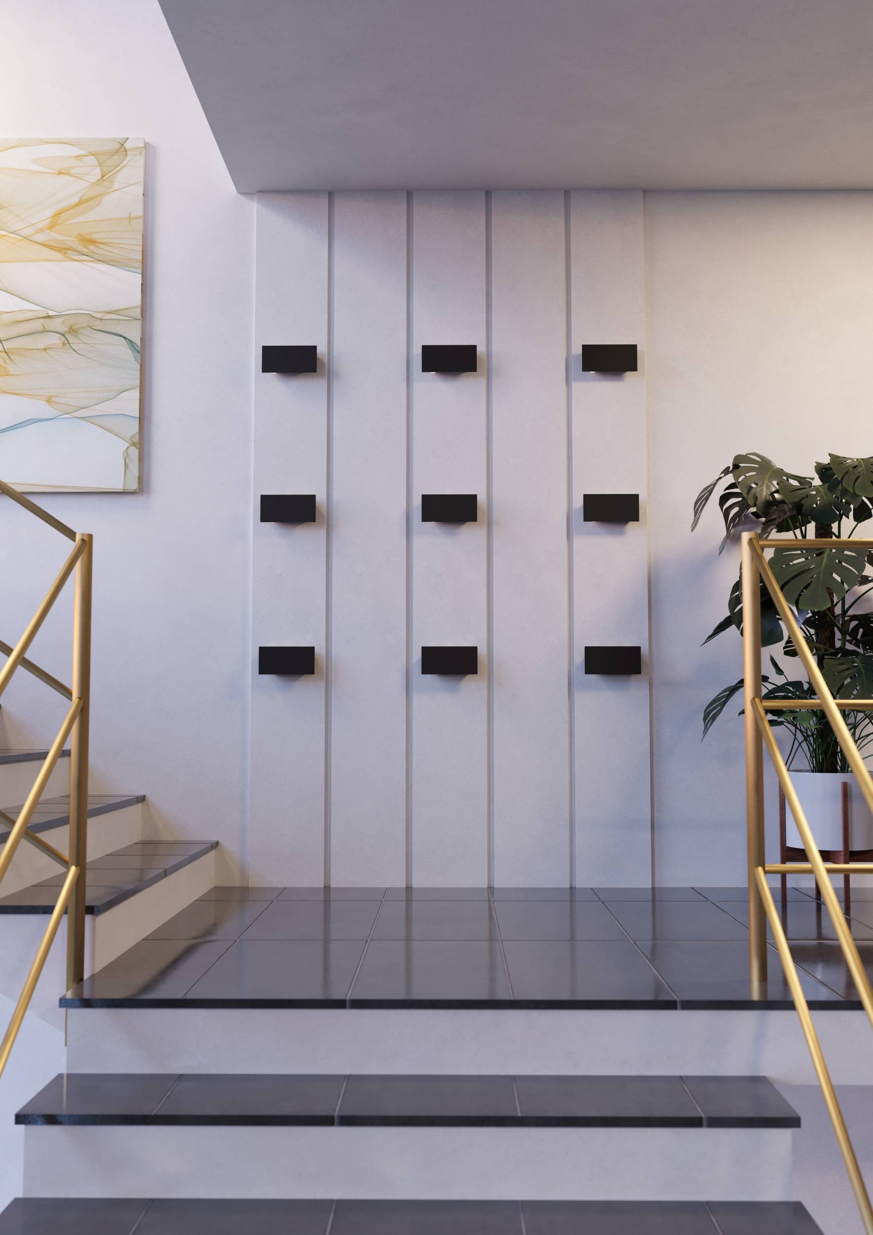 EGLO Wandleuchte »Talamello Wandlampe, Wandspot, Metall, indirekte Beleuchtung, Lampe« LED-Modul 1 Stk. Warmweiß Wand-/Deckenleuchte - L20 x H10 x AL4 cm - schwarz - 6W inkl.