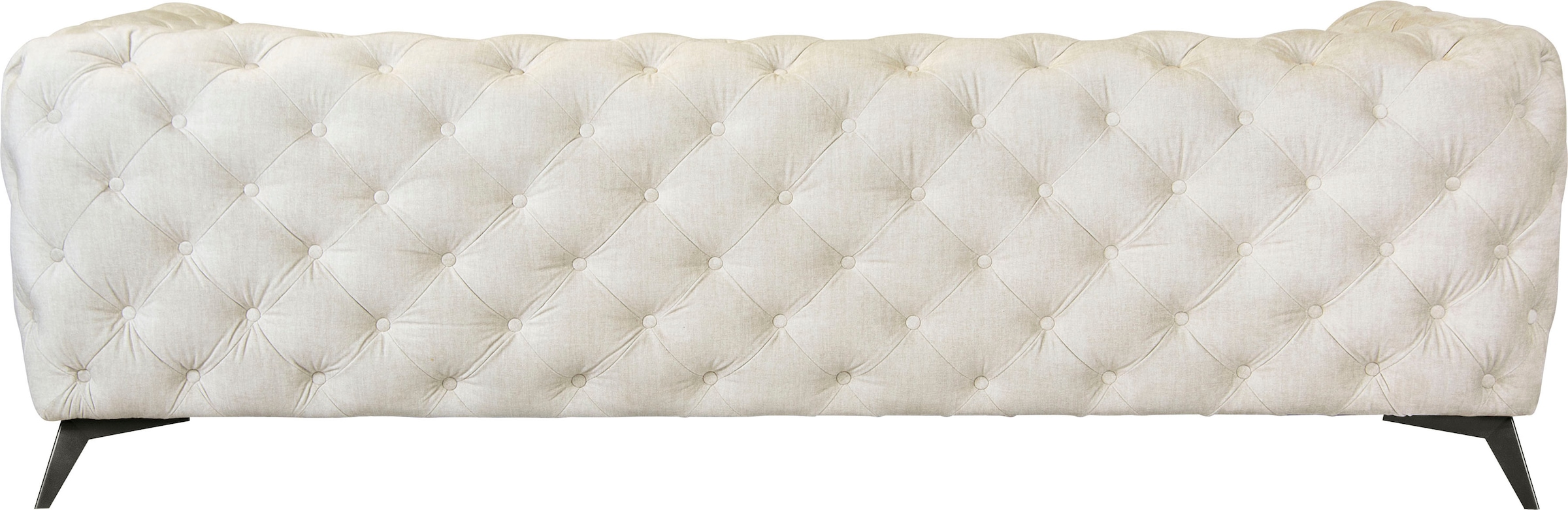 Leonique Chesterfield-Sofa »Glynis«, aufwändige Knopfheftung, moderne Chesterfield Optik, Fußfarbe wählbar