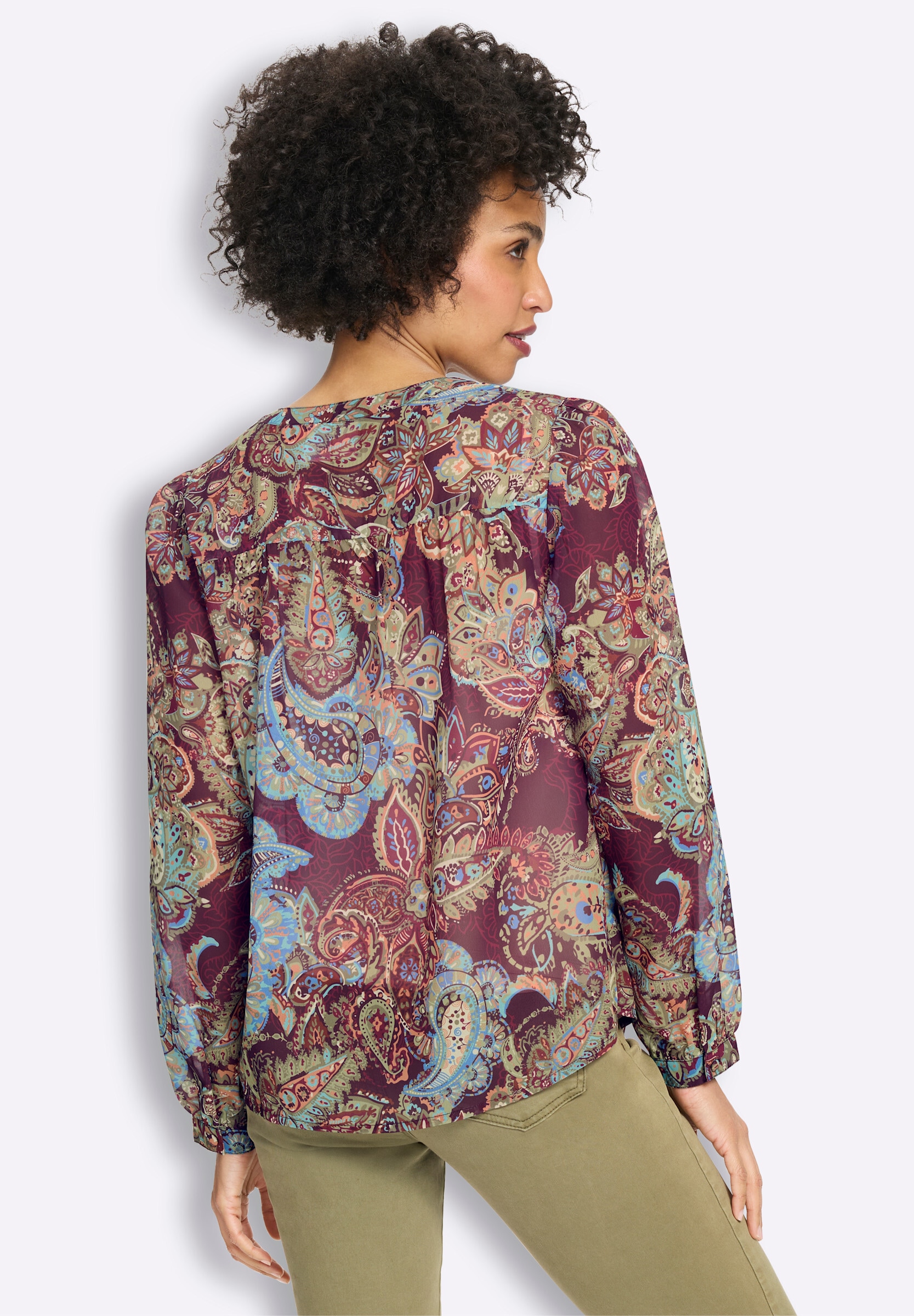 heine Klassische Bluse »Druckbluse Druckbluse mit Paisley-Print«
