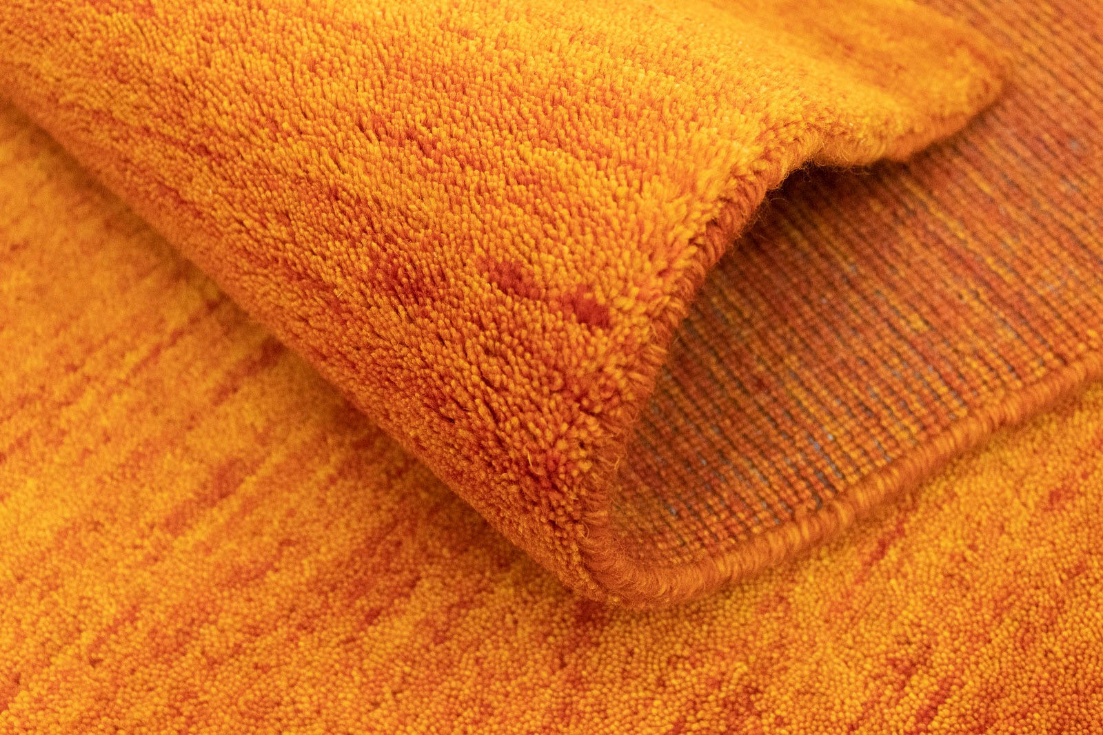 morgenland Wollteppich »Uni - Gabbeh Teppich - Softy«, rechteckig, 1,6 mm Höhe, Gabbeh Optik, Uni Farben, reine Wolle, sehr weicher Flor, Wohnzimmer