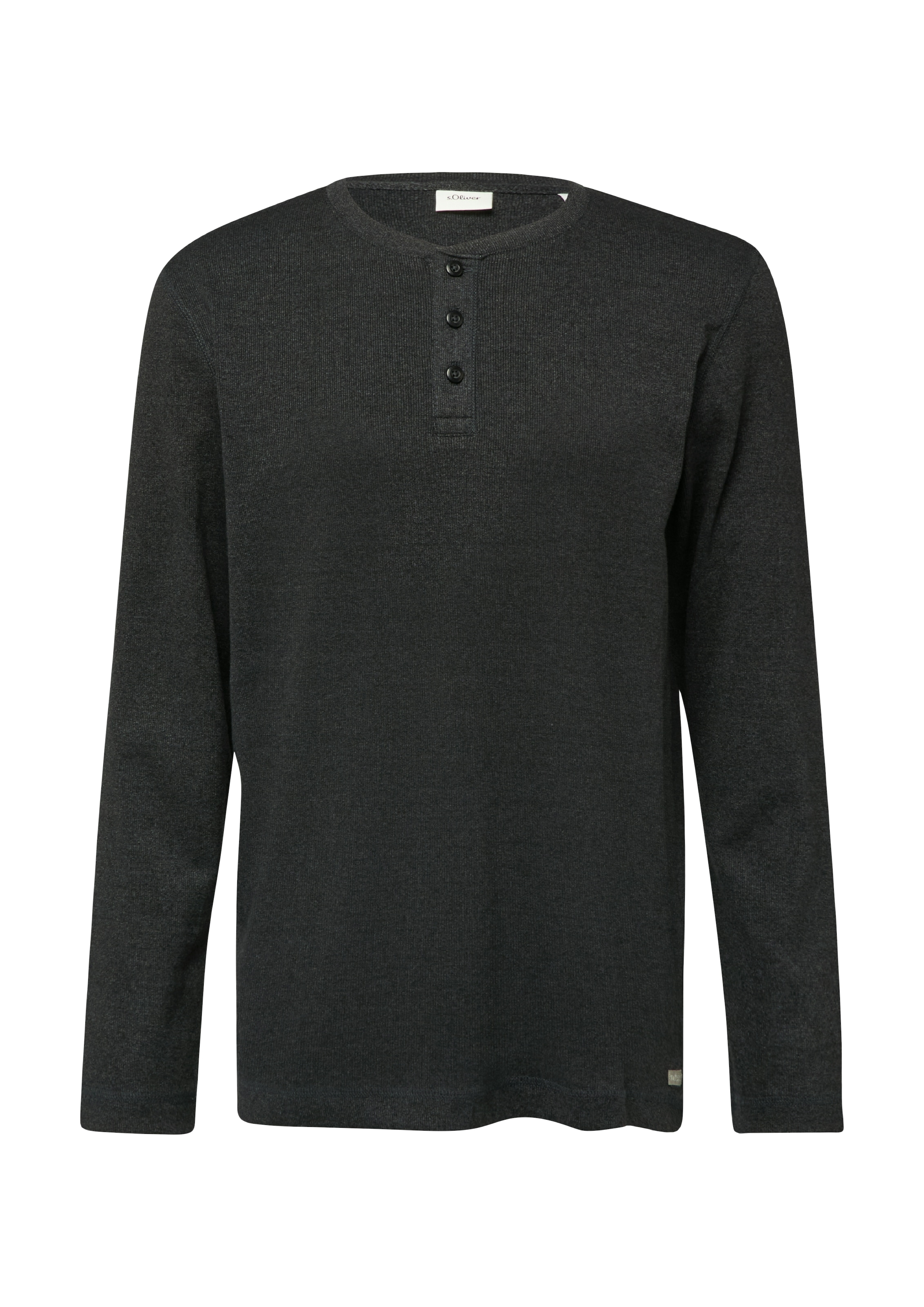 s.Oliver Langarmshirt mit Knopfleiste