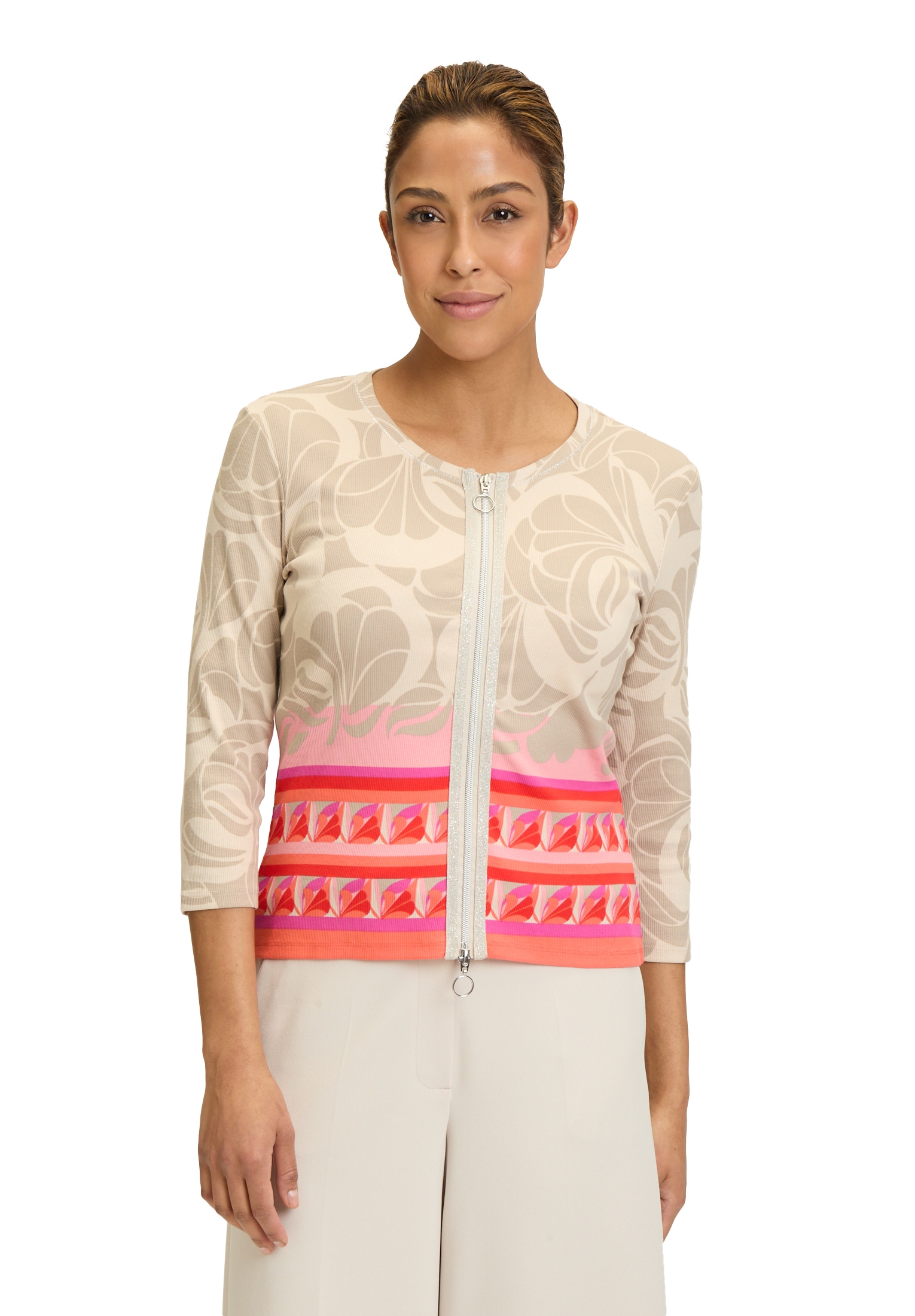 Betty Barclay 3/4-Arm-Shirt »Shirtjacke mit Rippenstruktur«