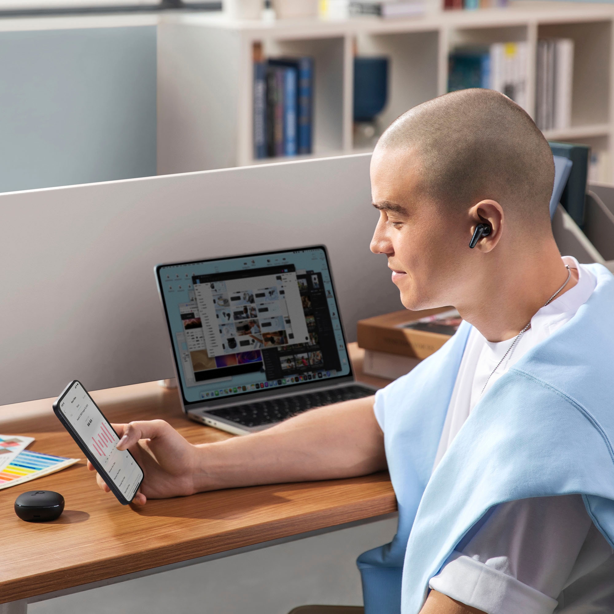 In-Ear-Kopfhörer »Soundcore Siri Active Cancelling Noise Anker Transparenzmodus-kompatibel 4«, (ANC)-Freisprechfunktion-Hi-Res-Multi-Point-Verbindung- Bluetooth, bei mit Liberty